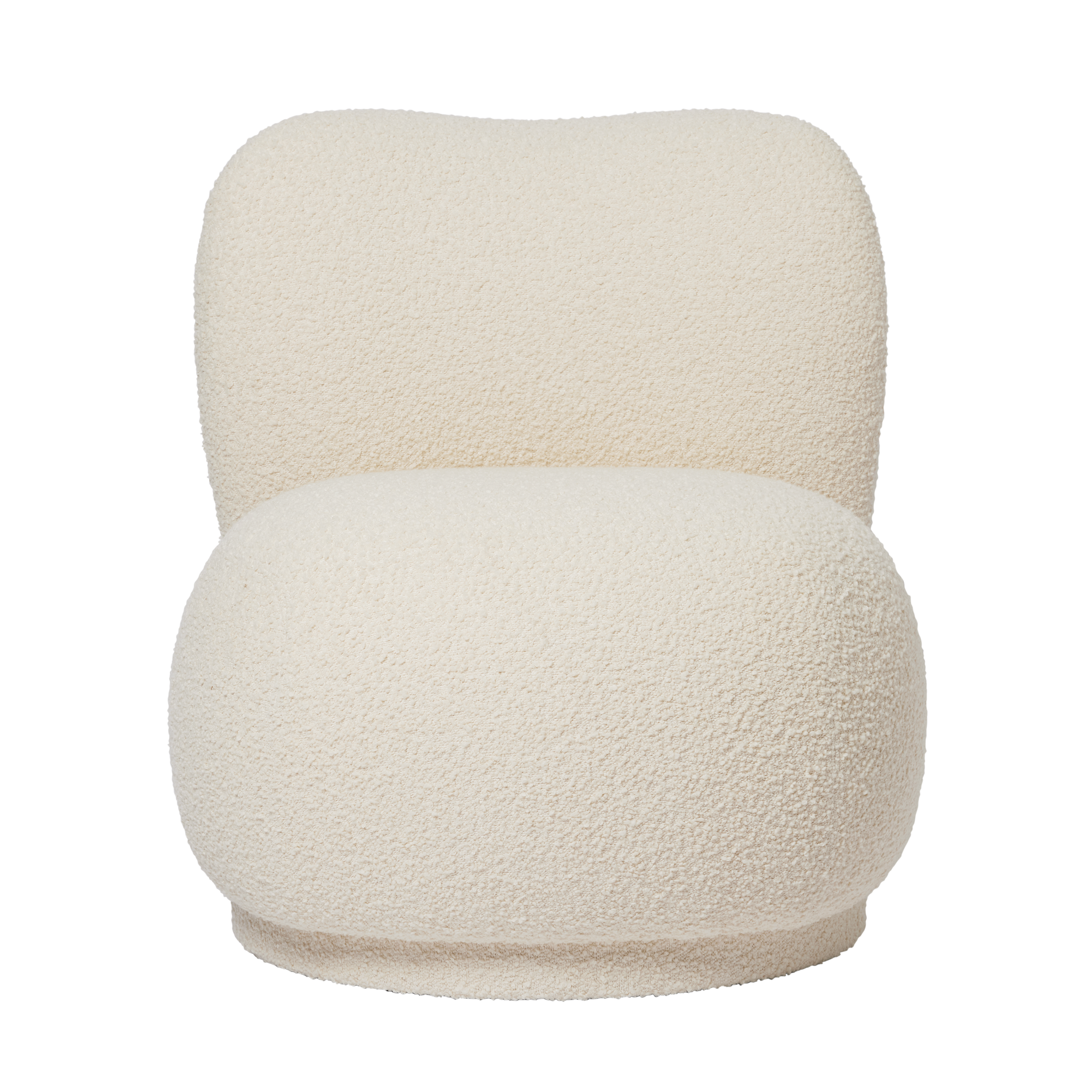 RICO PICCOLO LOUNGE Chair Nordic Bouclé broken white