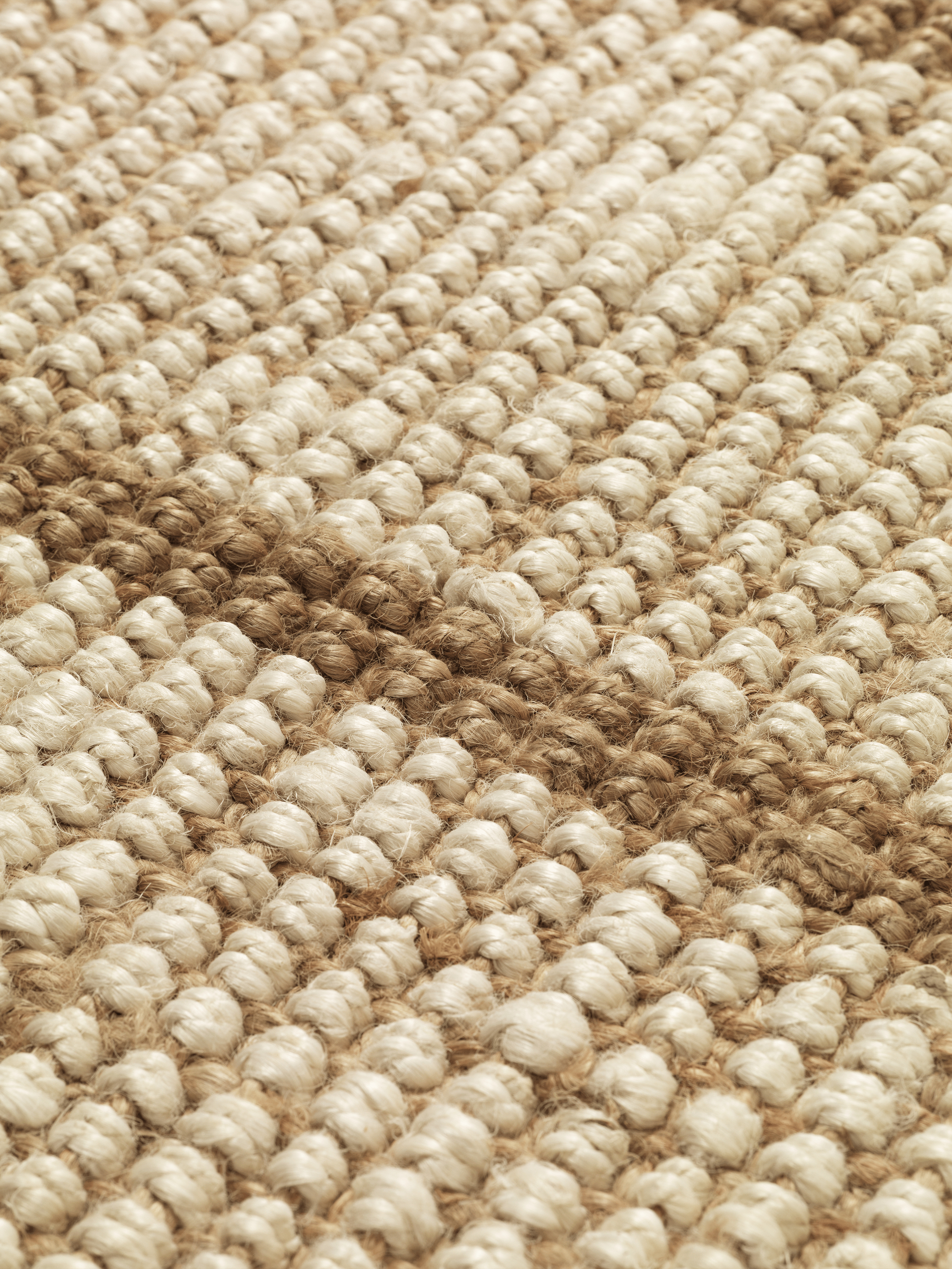 ATHENS STRIPES cream rug with brown