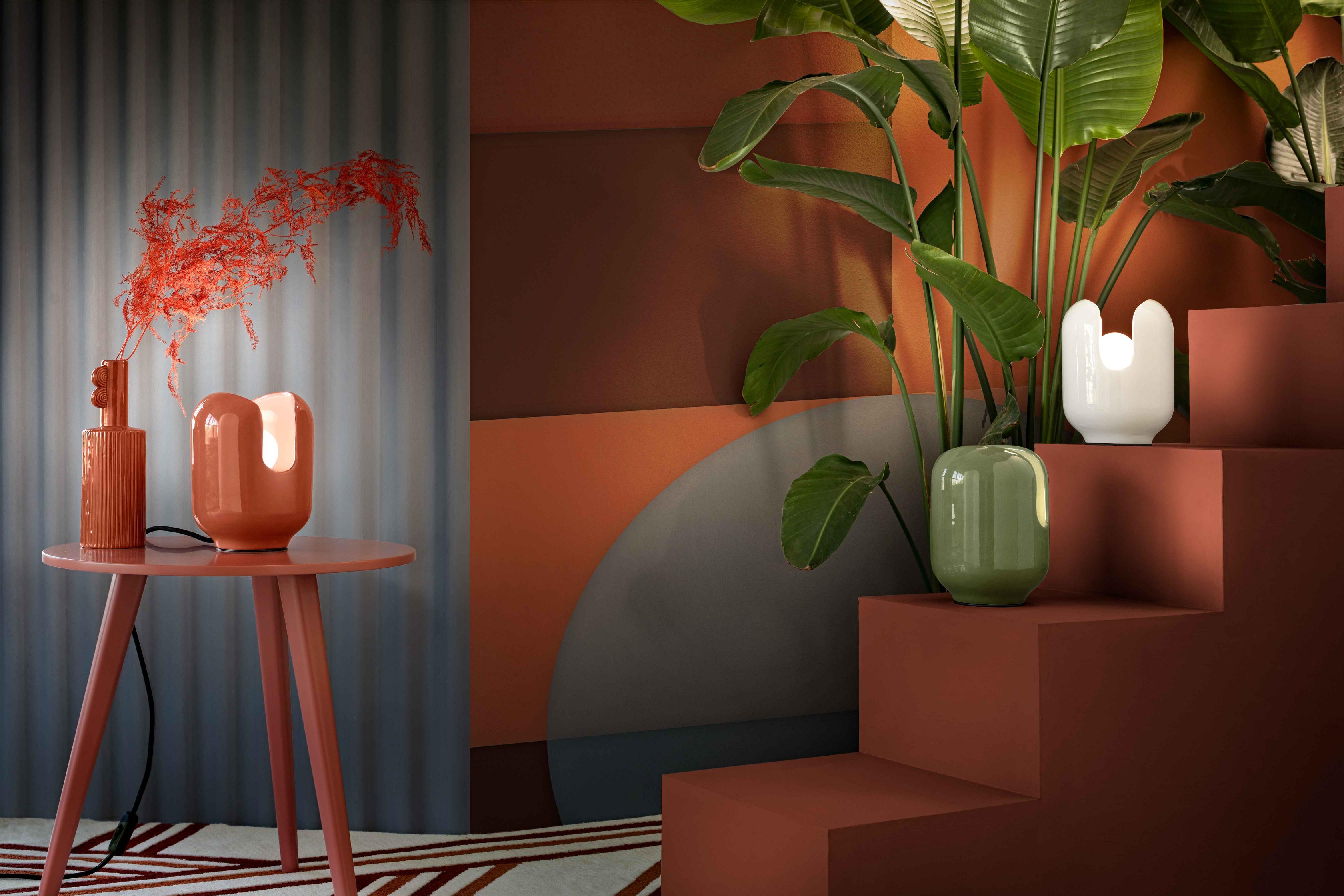 BATUCADA mocha ceramic table lamp