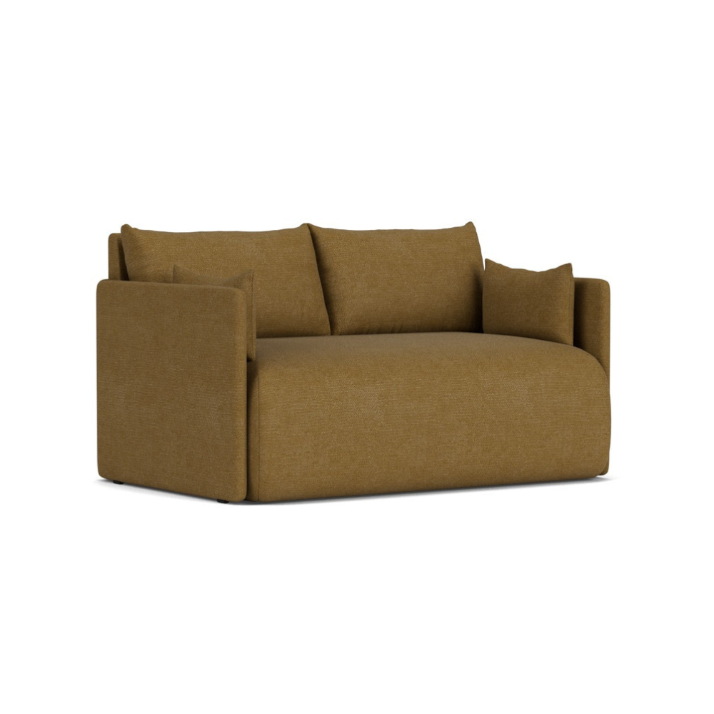 Sofa z funkcją spania 2-osobowa 0FFSET musztardowy