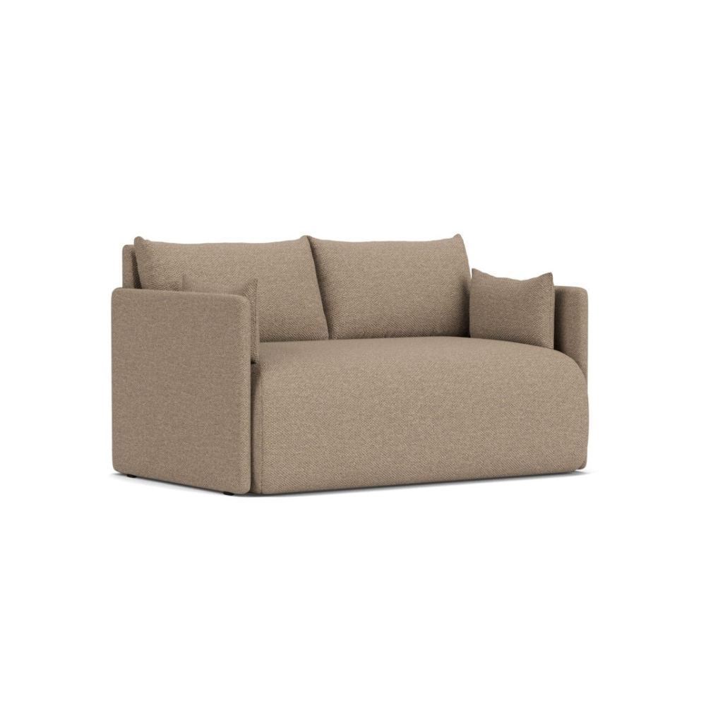 Sofa z funkcją spania 2-osobowa 0FFSET brązowy