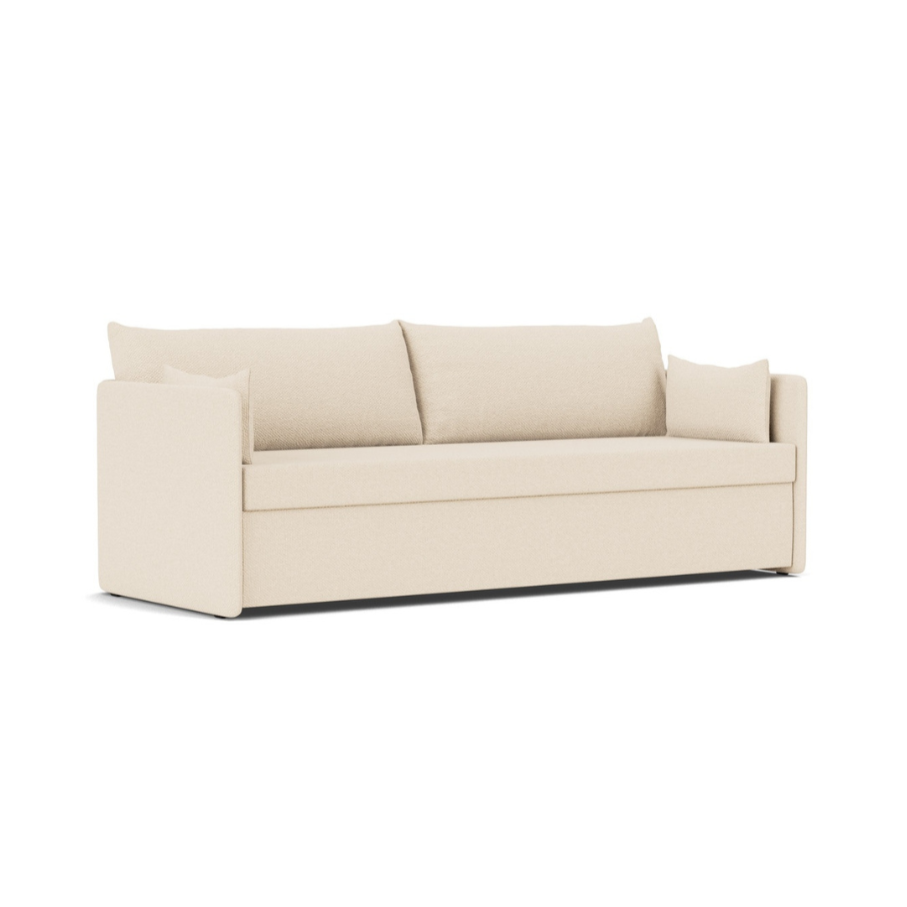 Sofa z funkcją spania 3-osobowa 0FFSET kremowy