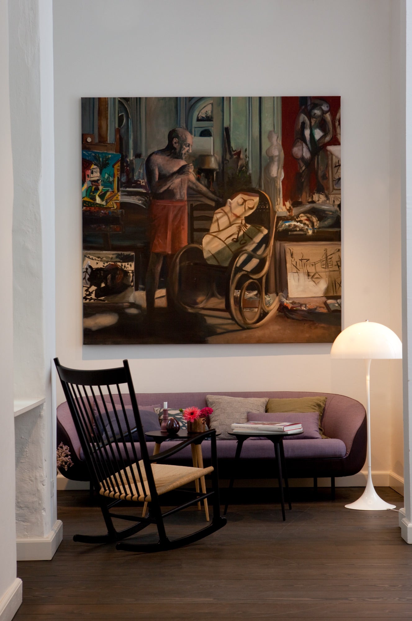 Stehlampe PANTHELLA weiß