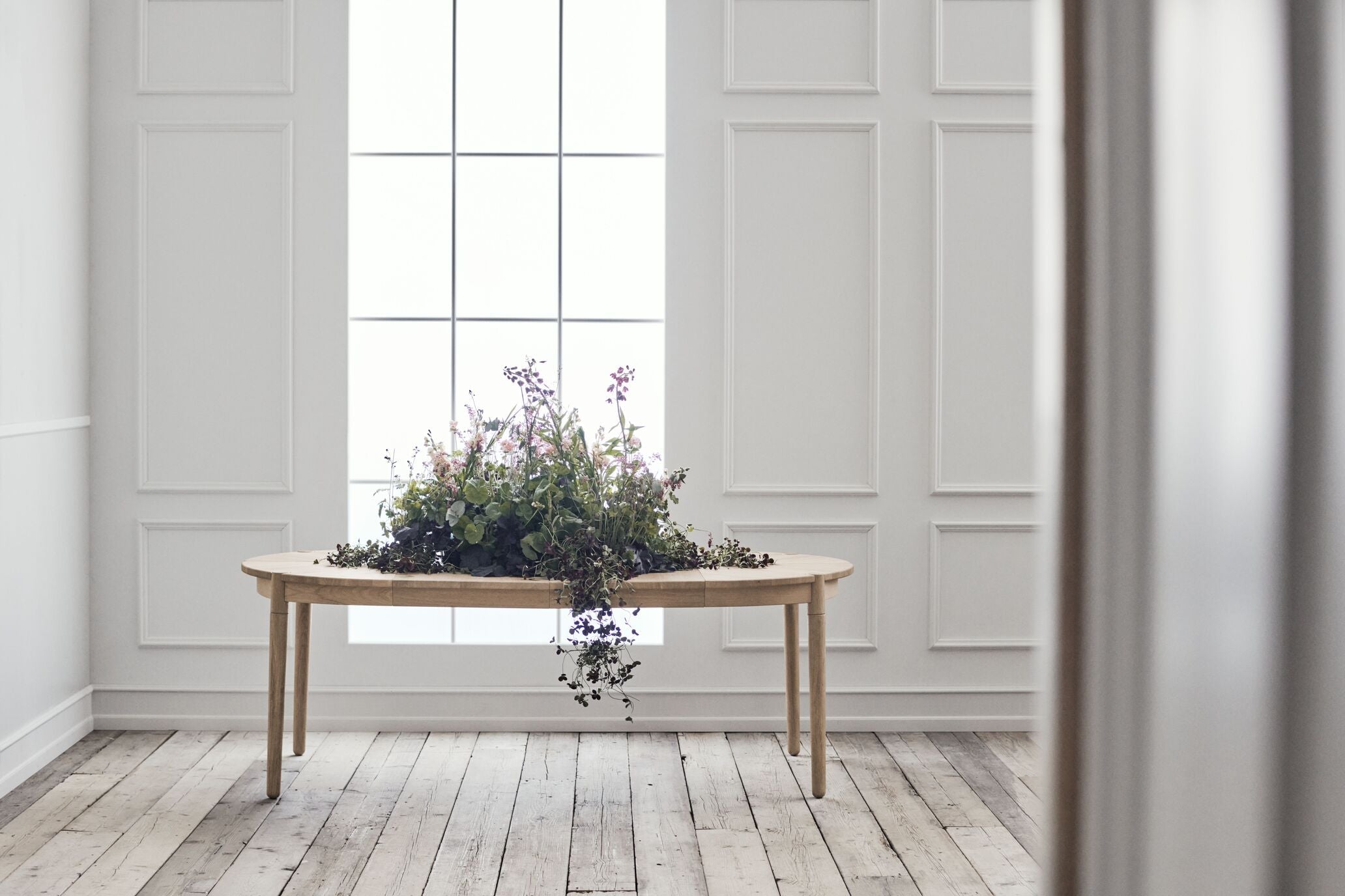 Round Fusion Fusion Table Oak wood