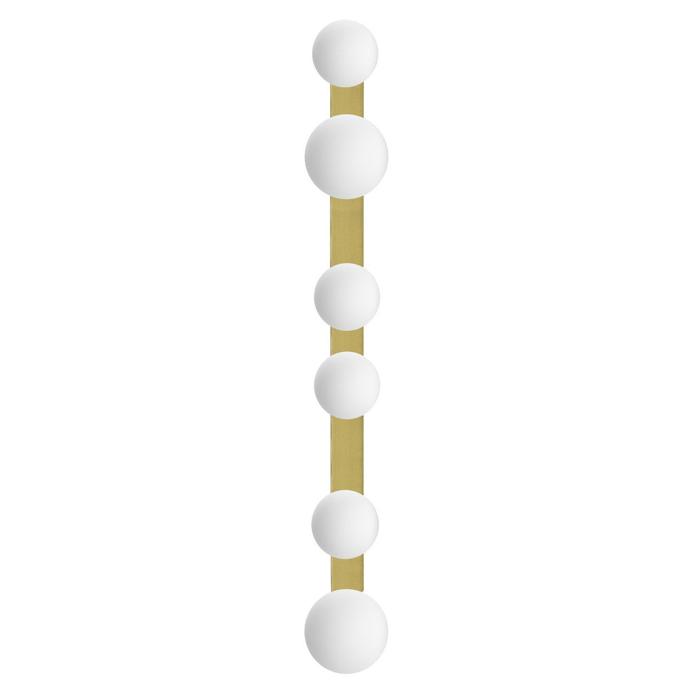 Six-point ceiling lamp GIGI brushed brass