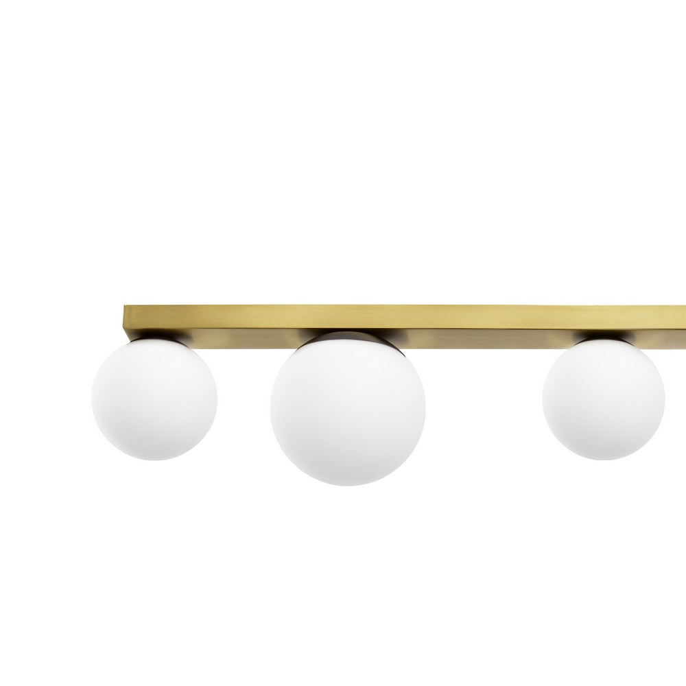 Six-point ceiling lamp GIGI brushed brass