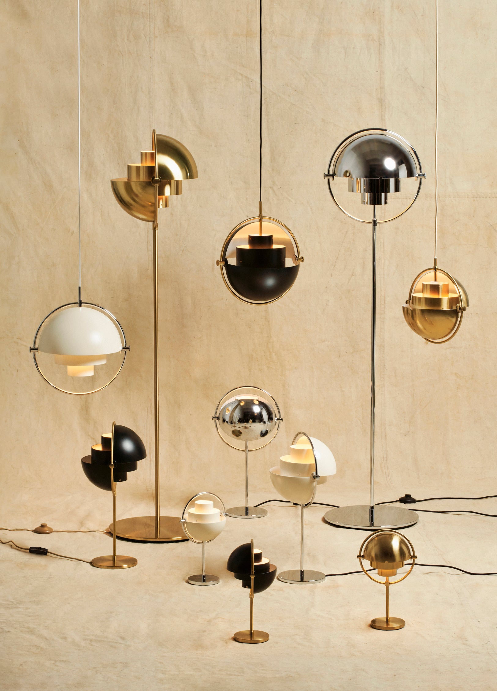 Tragbare Lampe MULTI-LITE Chrom