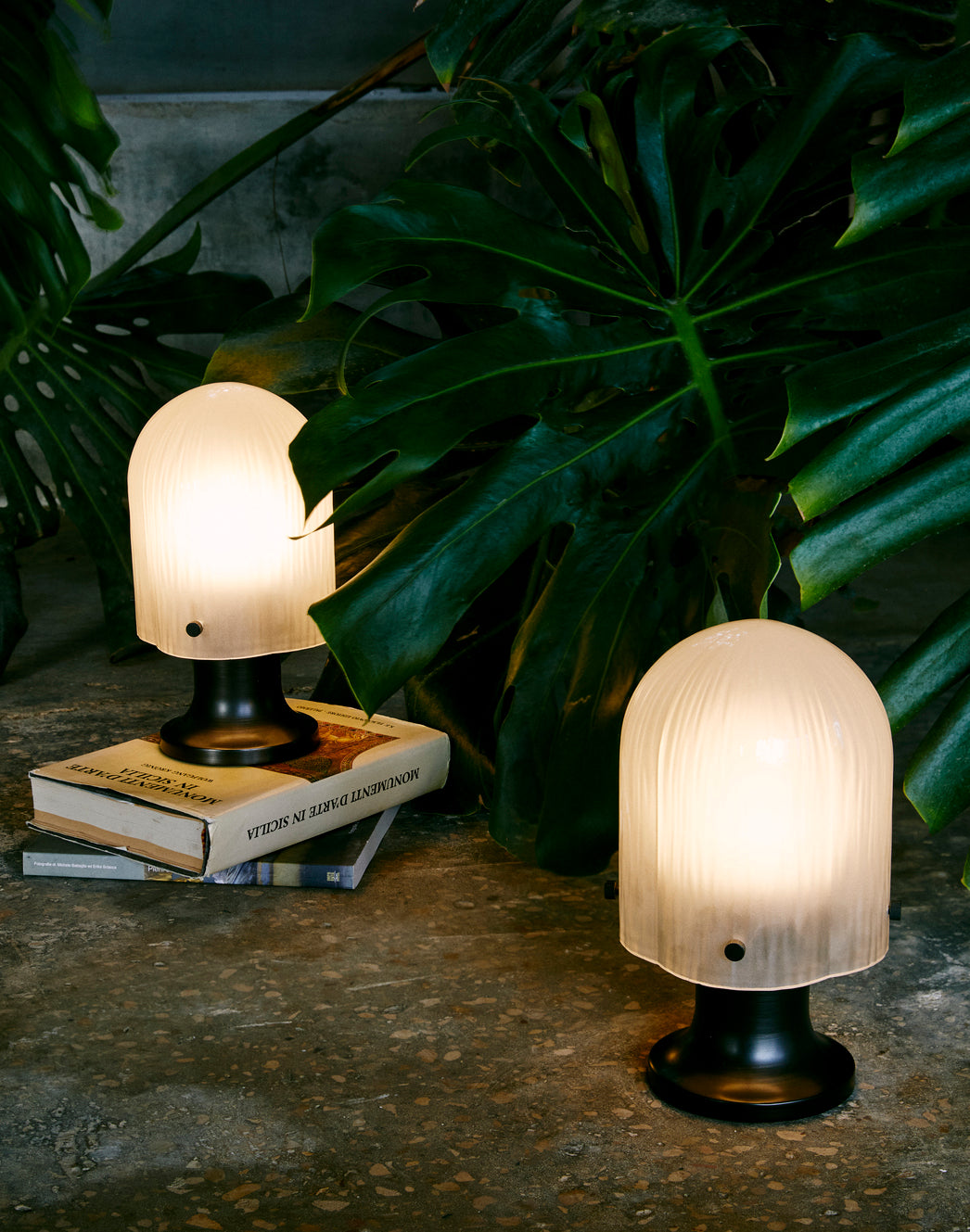 Portable lamp SEINE glass