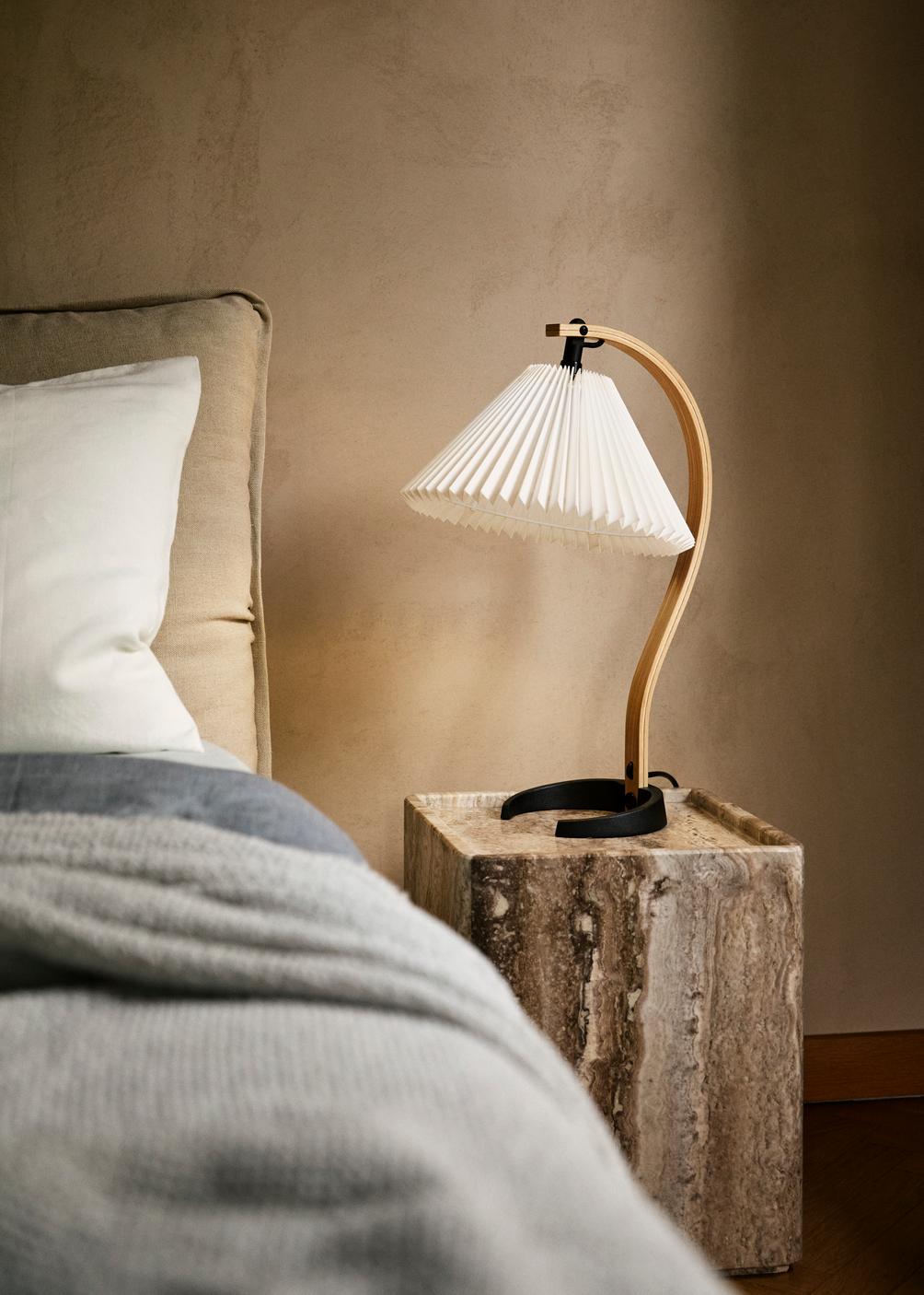 PIETRA gray travertine side table