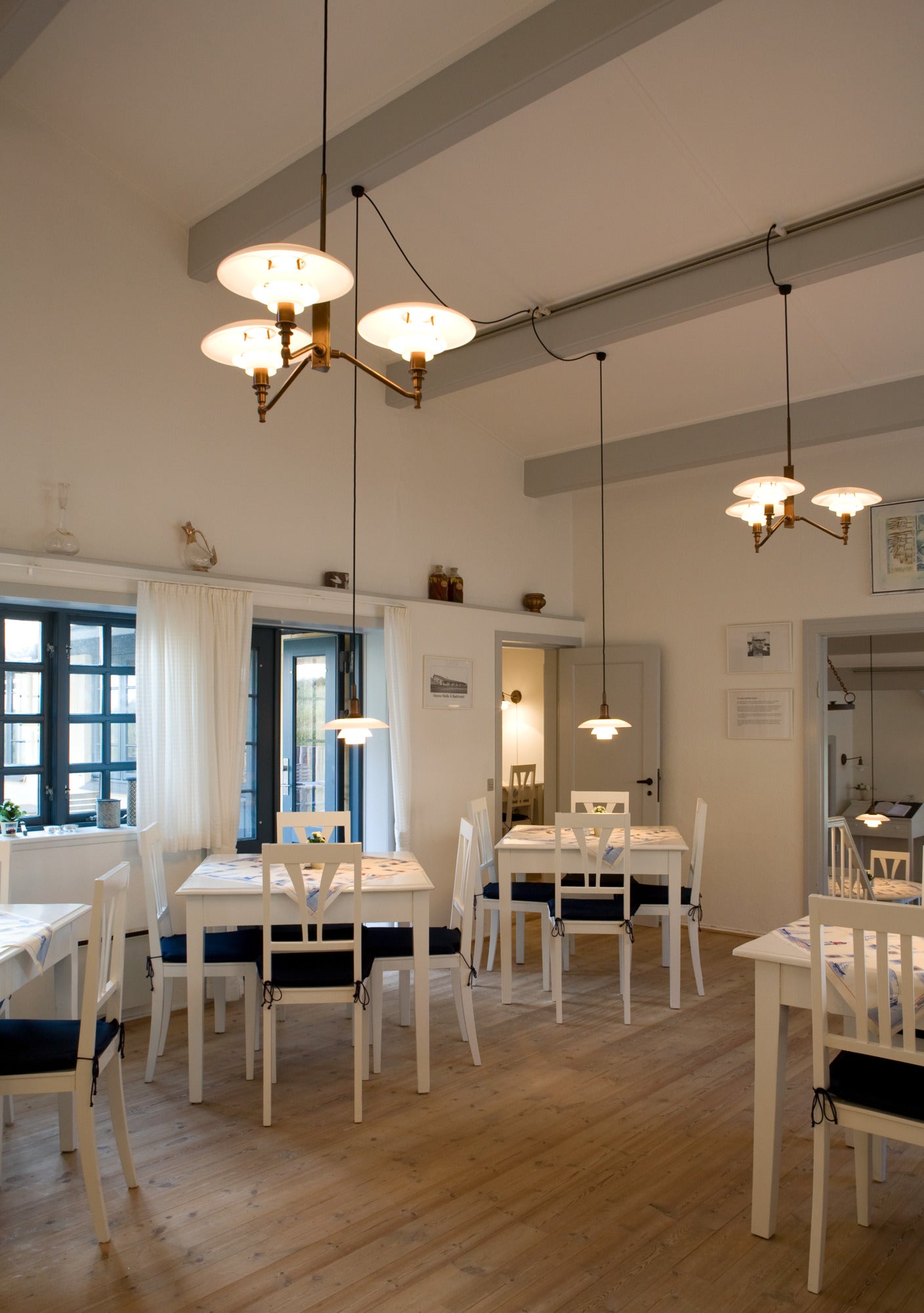 Pendant lamp PH 3/2 ACADEMY white with chrome finish