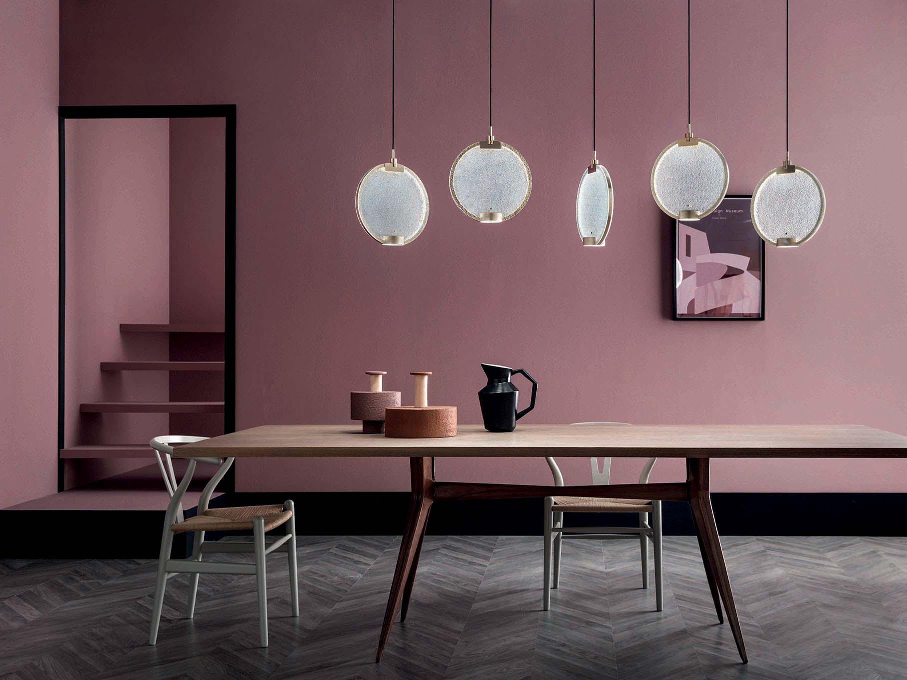 Pendant lamp HORO S5 brushed brass