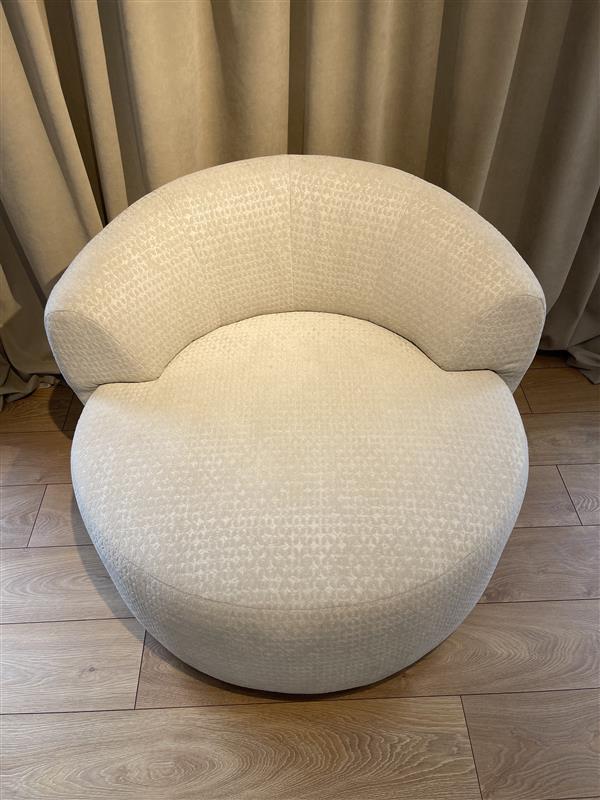 SALEM beige swivel armchair - display model