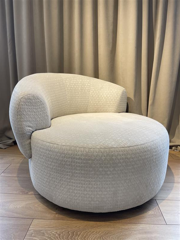 SALEM beige swivel armchair - display model
