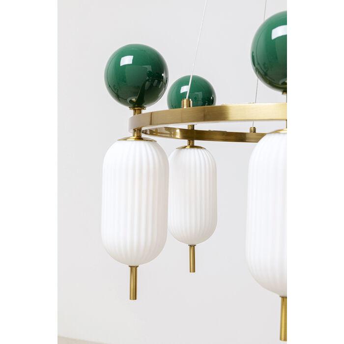 Charleston green hanging lamp with golden