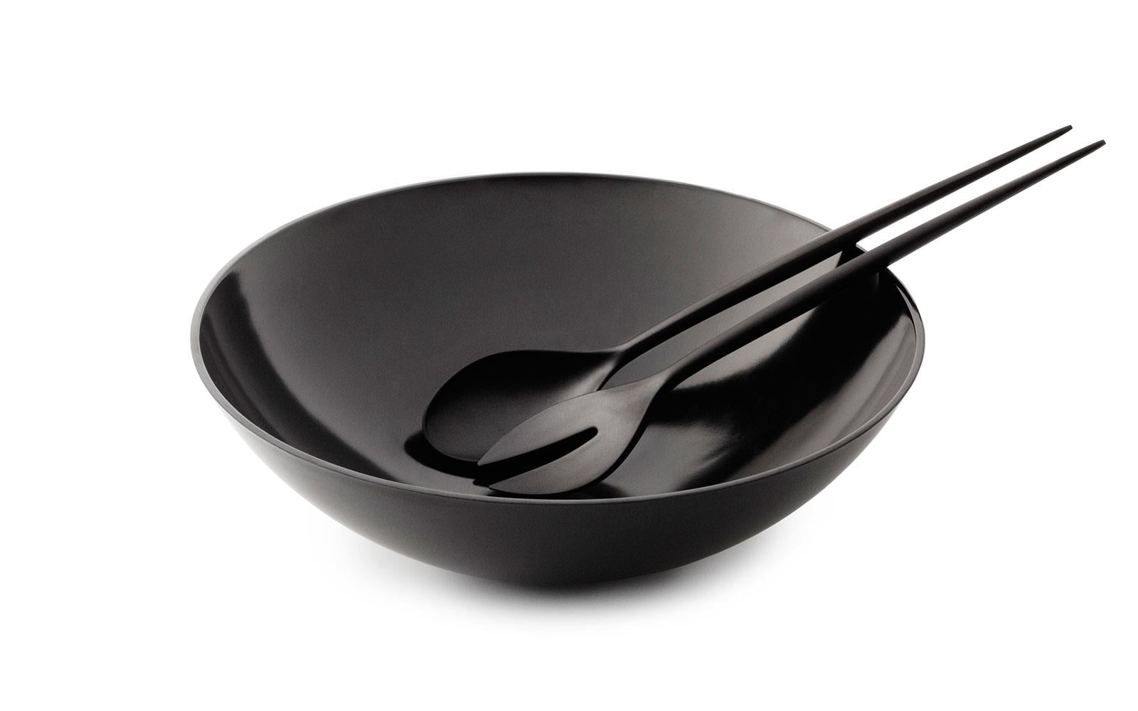 KRENIT Black Salad Cutlery