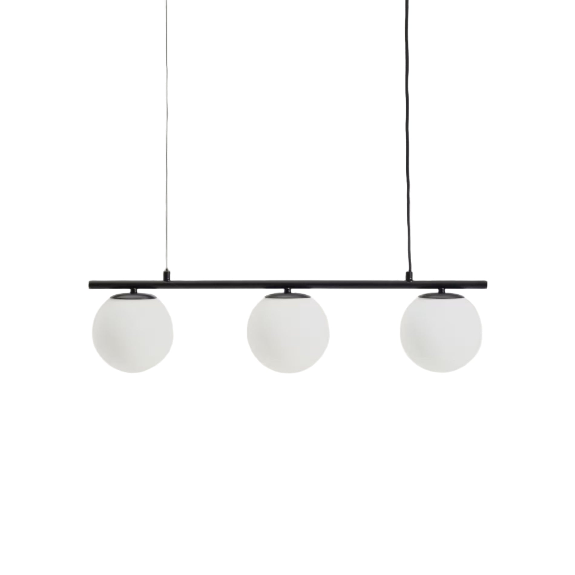 Three-point pendant lamp BRISIA black