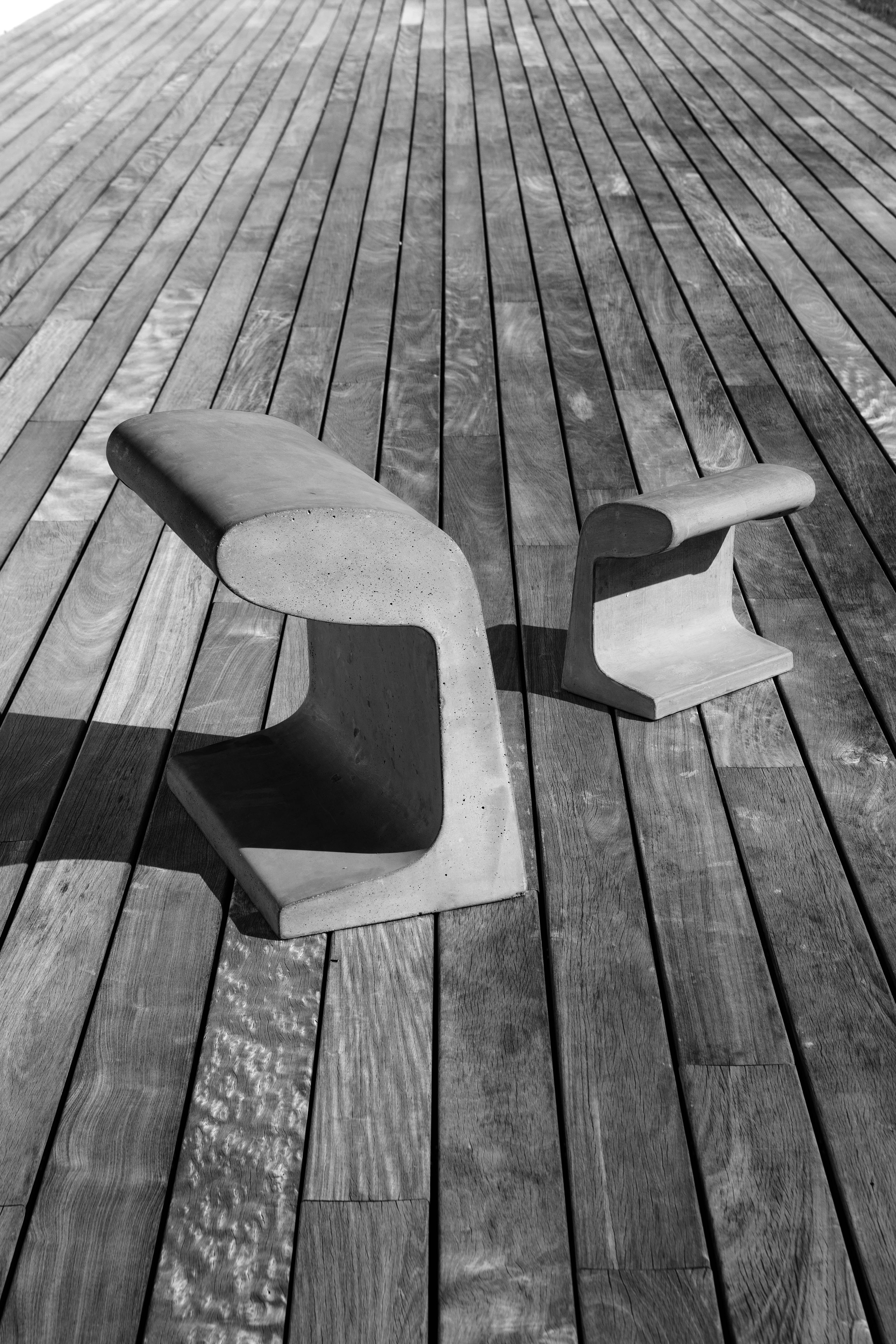 Stehlampe für den Außenbereich BORNE BÉTON Beton