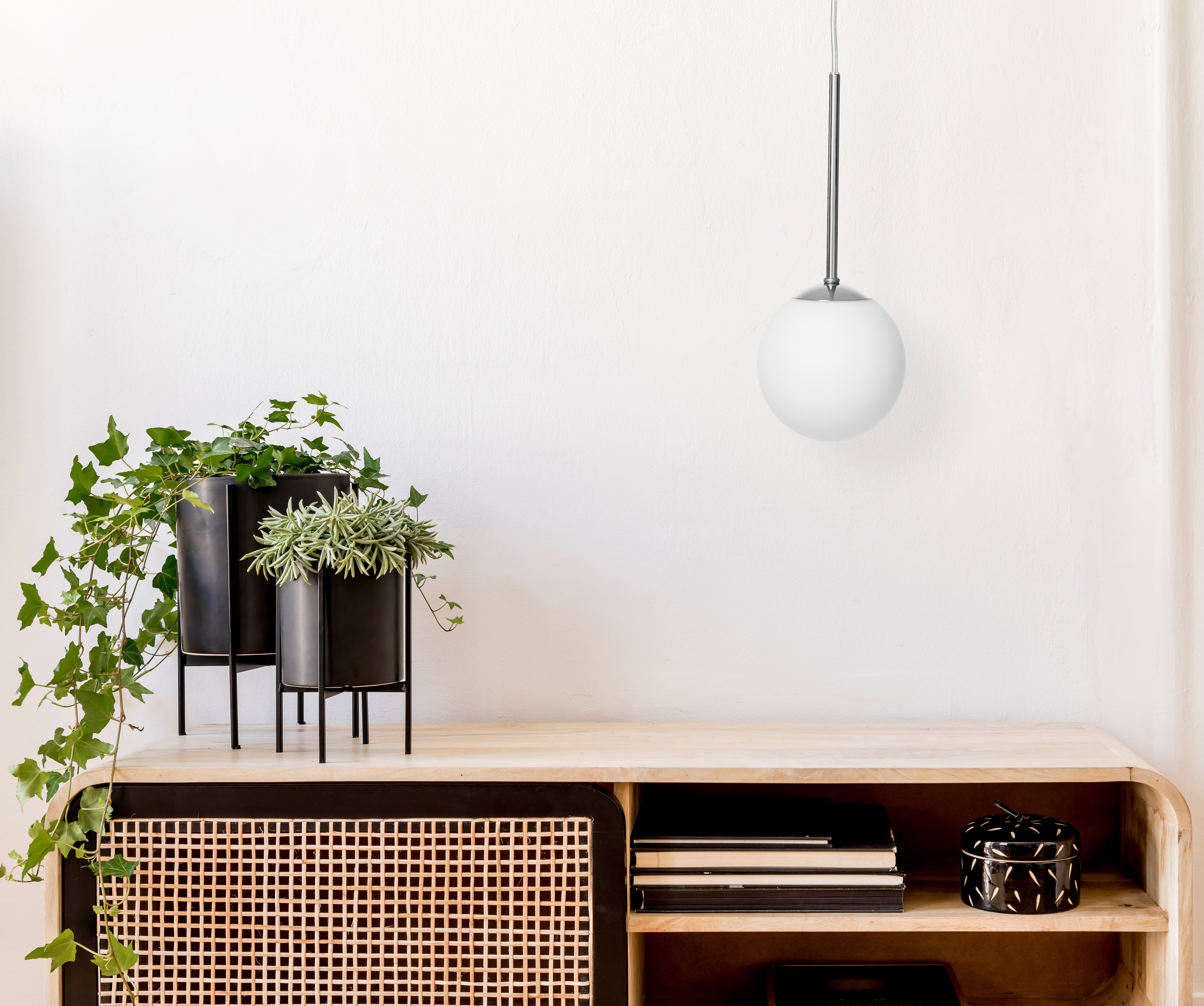 LAMIA chrome pendant lamp