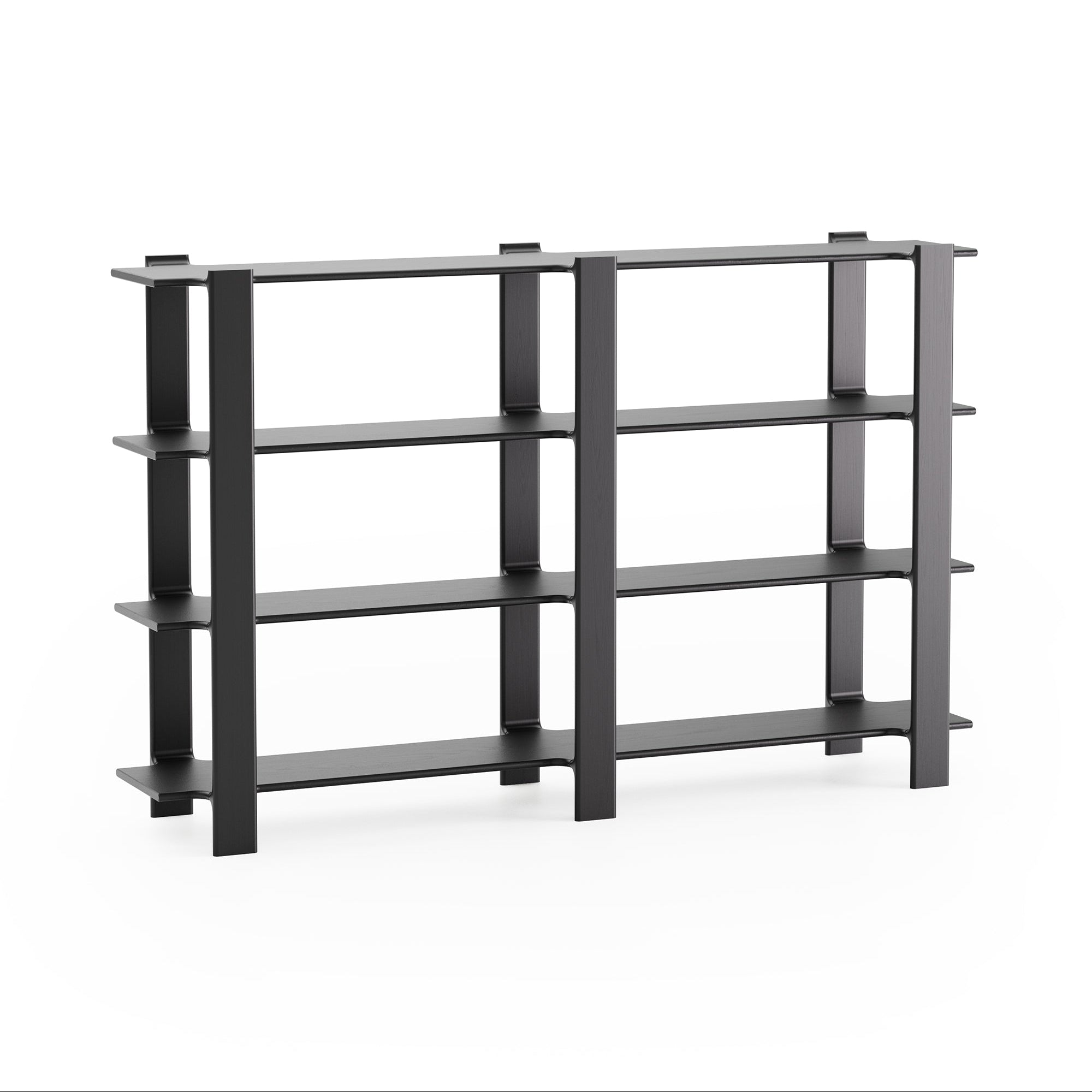 LIGO DUO Shelf black oak wood