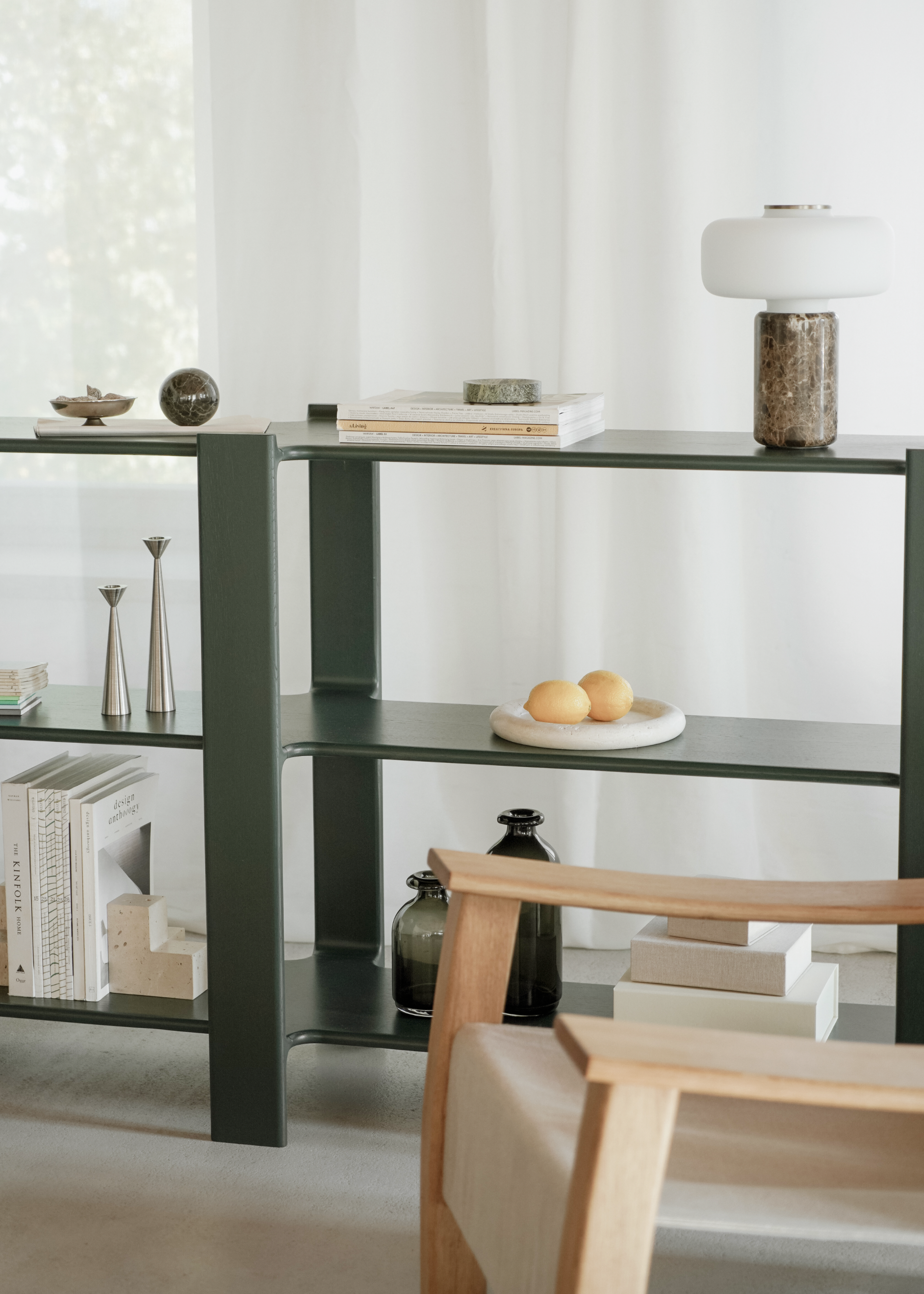 LIGO DUO Shelf dark oak wood