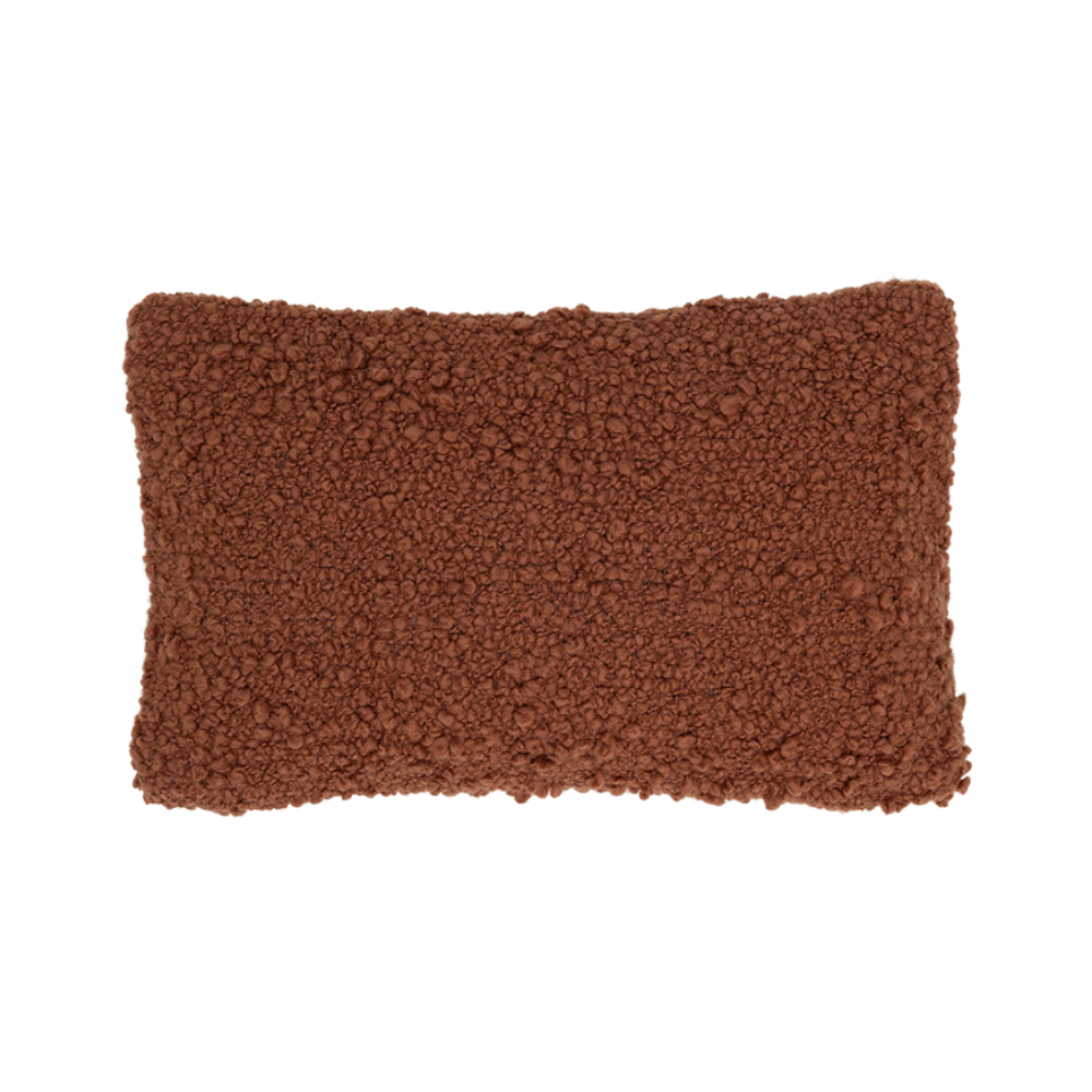 Rusty brown rope pillow
