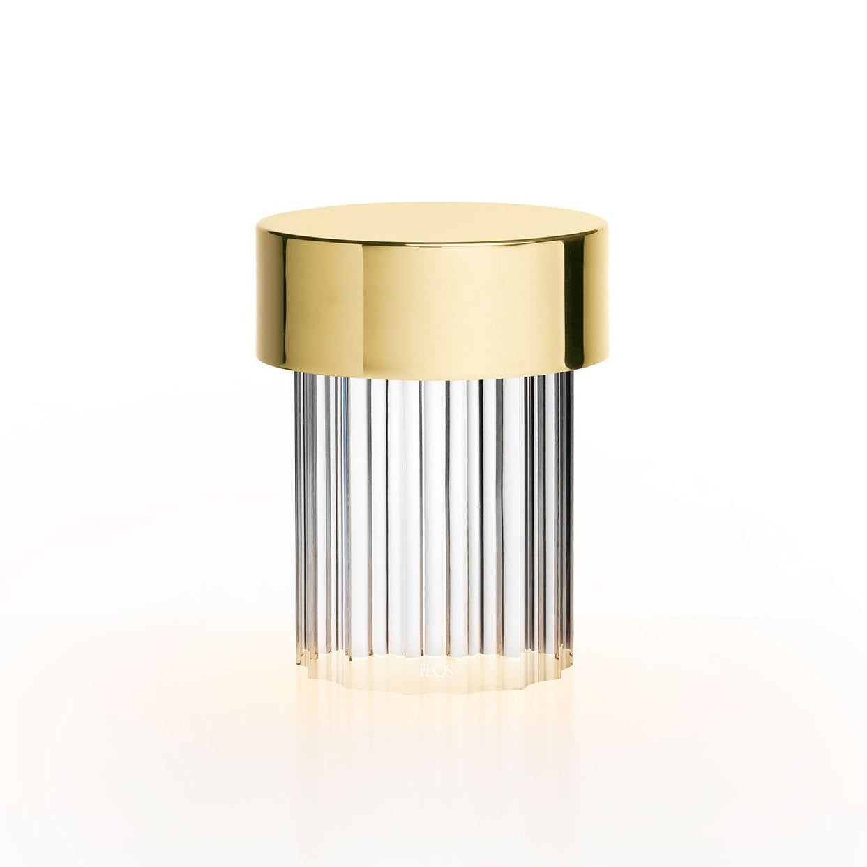 LAST ORDER FLUTED Portable Lamp in Brass