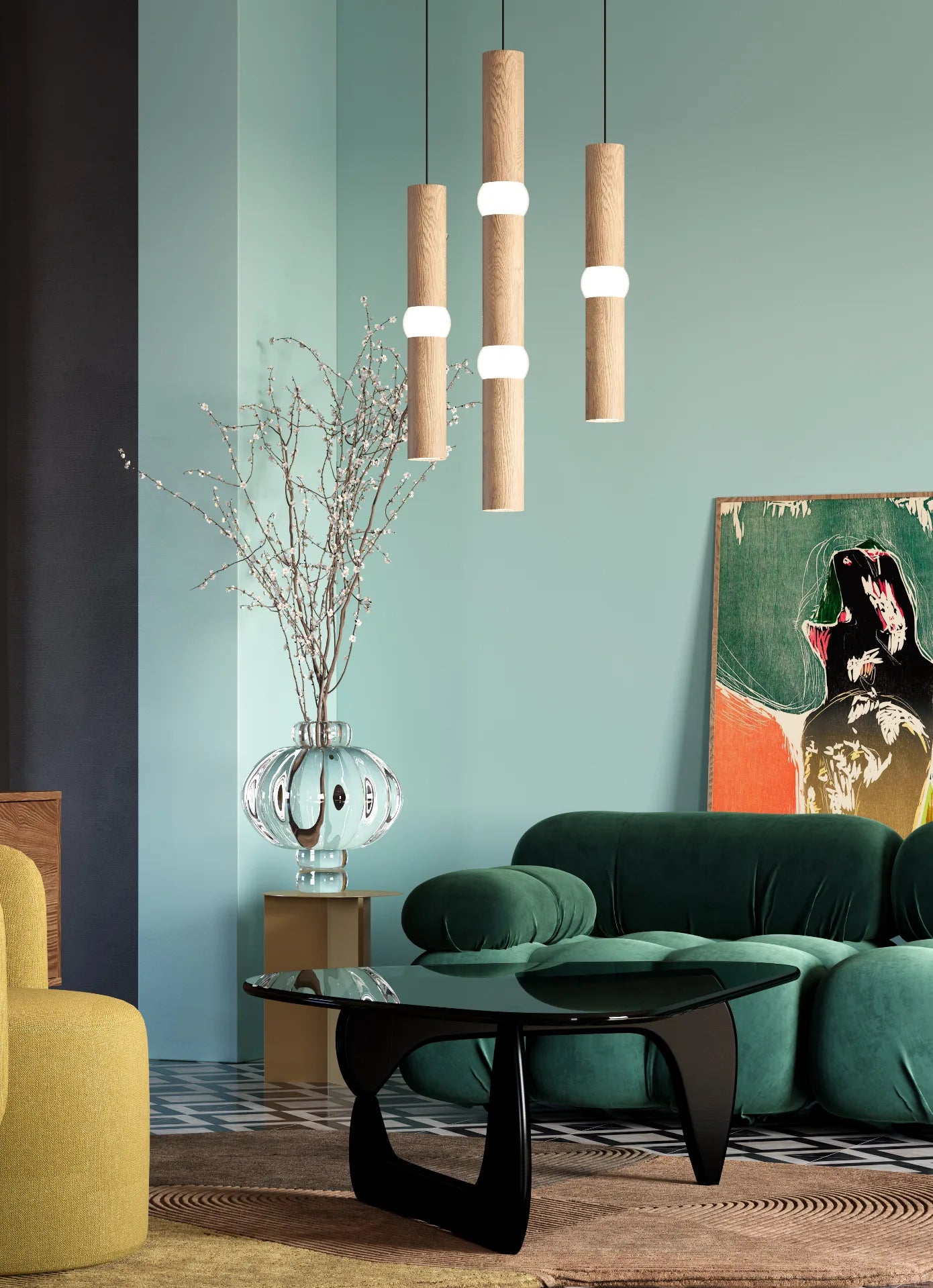 LIGHTBONE pendant lamp oak