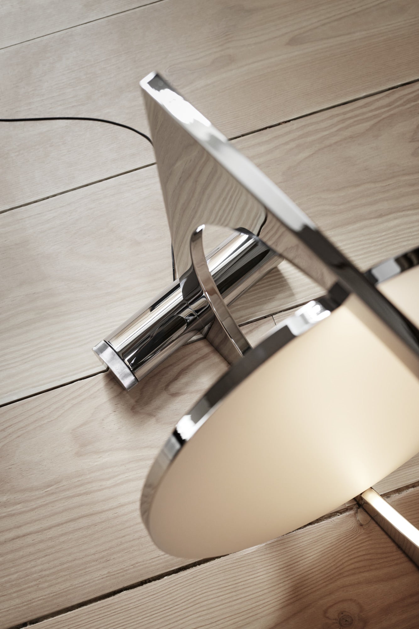 MOONSETTER chrome floor lamp