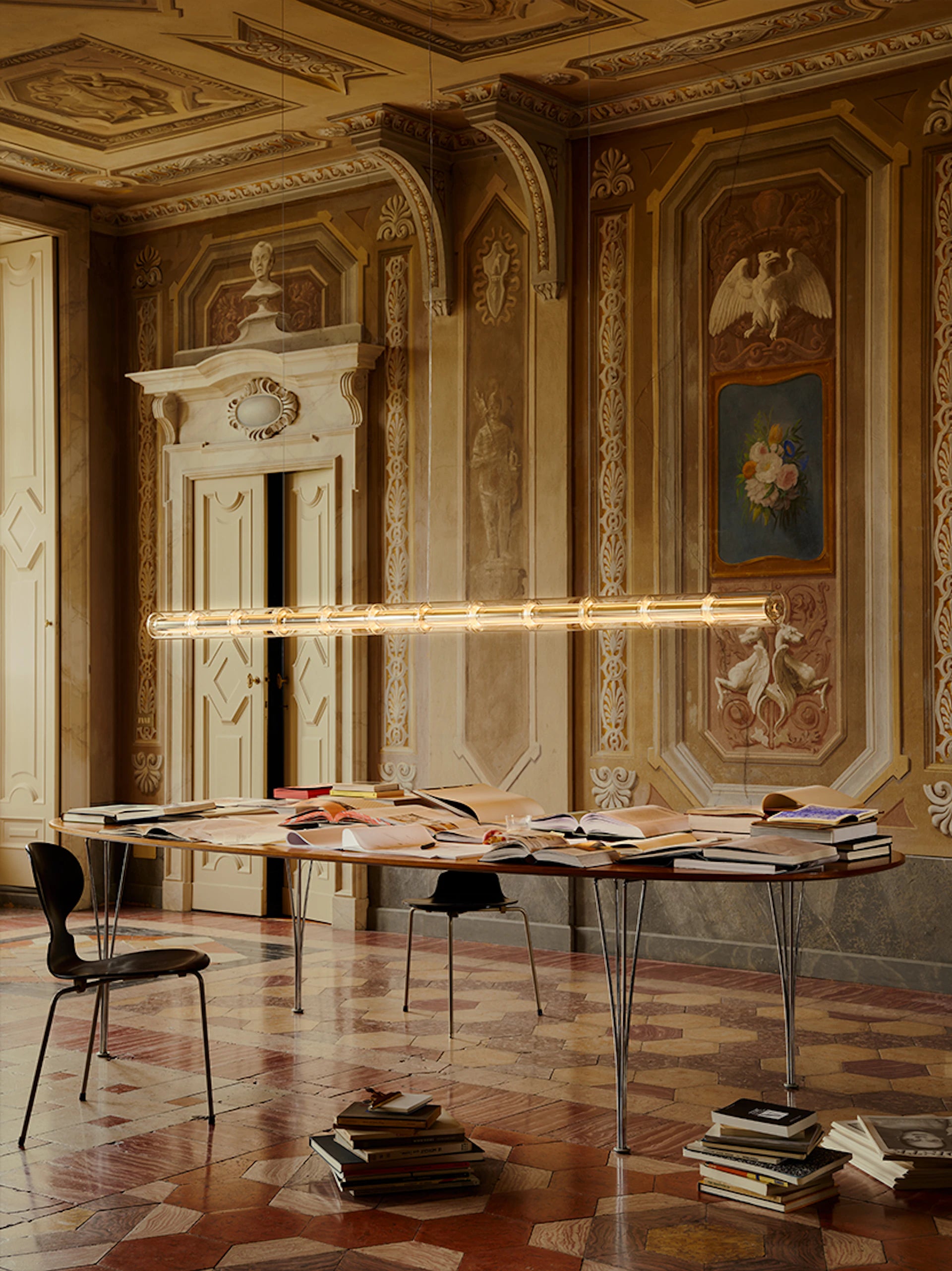 Hanging Lamp LUCE CILINDRICA Glass