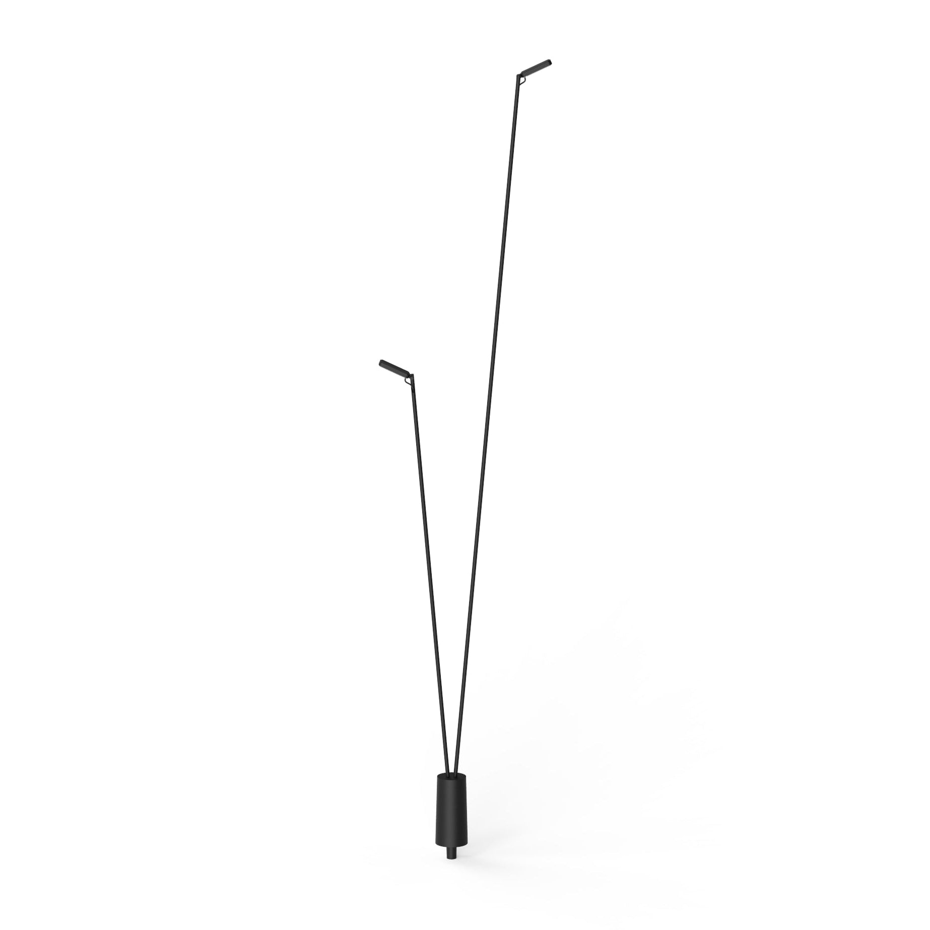 FLIA black multi-arm outdoor floor lamp