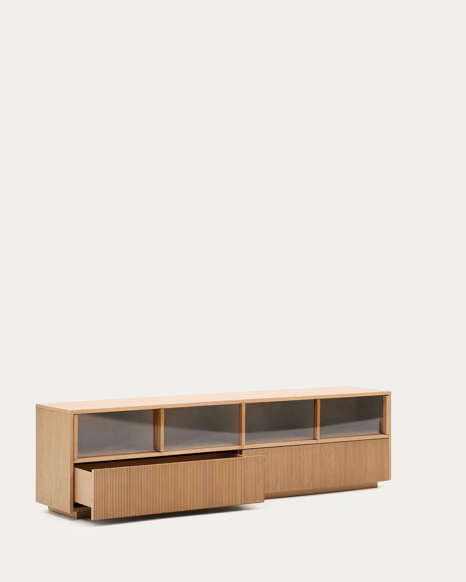 RTV-Sideboard mit zwei Schubladen HELVINE Eichenfurnier