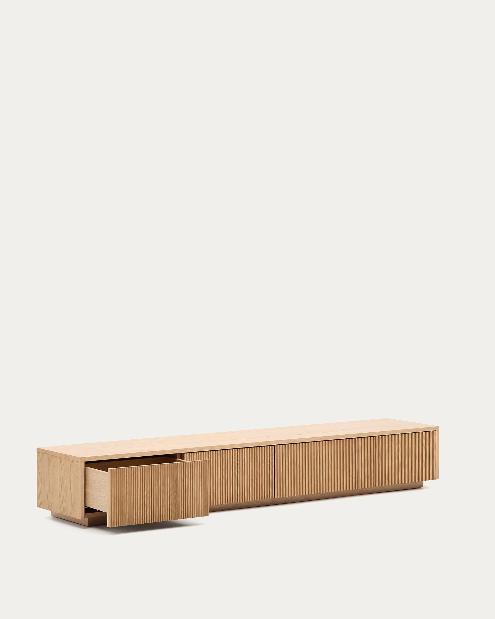 HELVINE TV cabinet oak veneer
