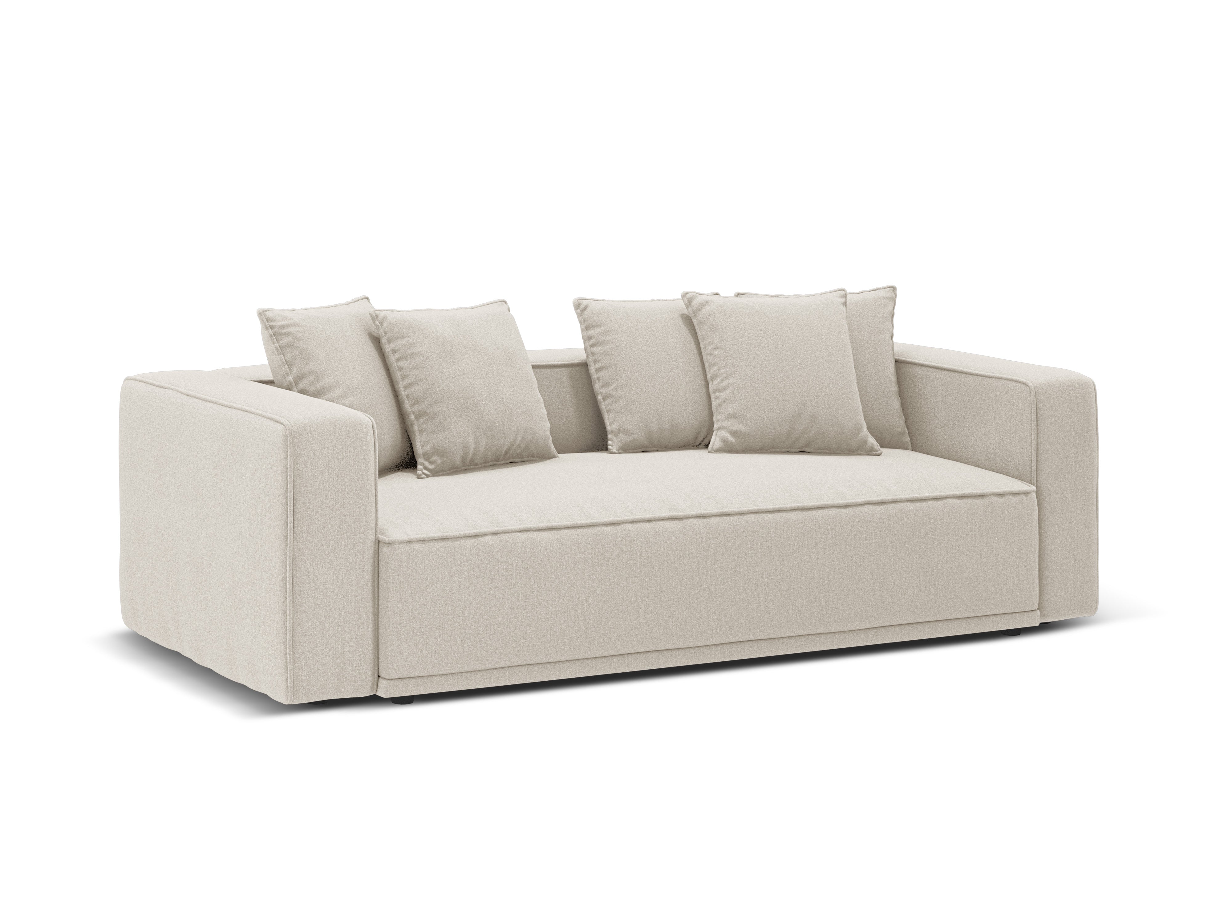 Sofa z funkcją spania RIBES beżowy szenil