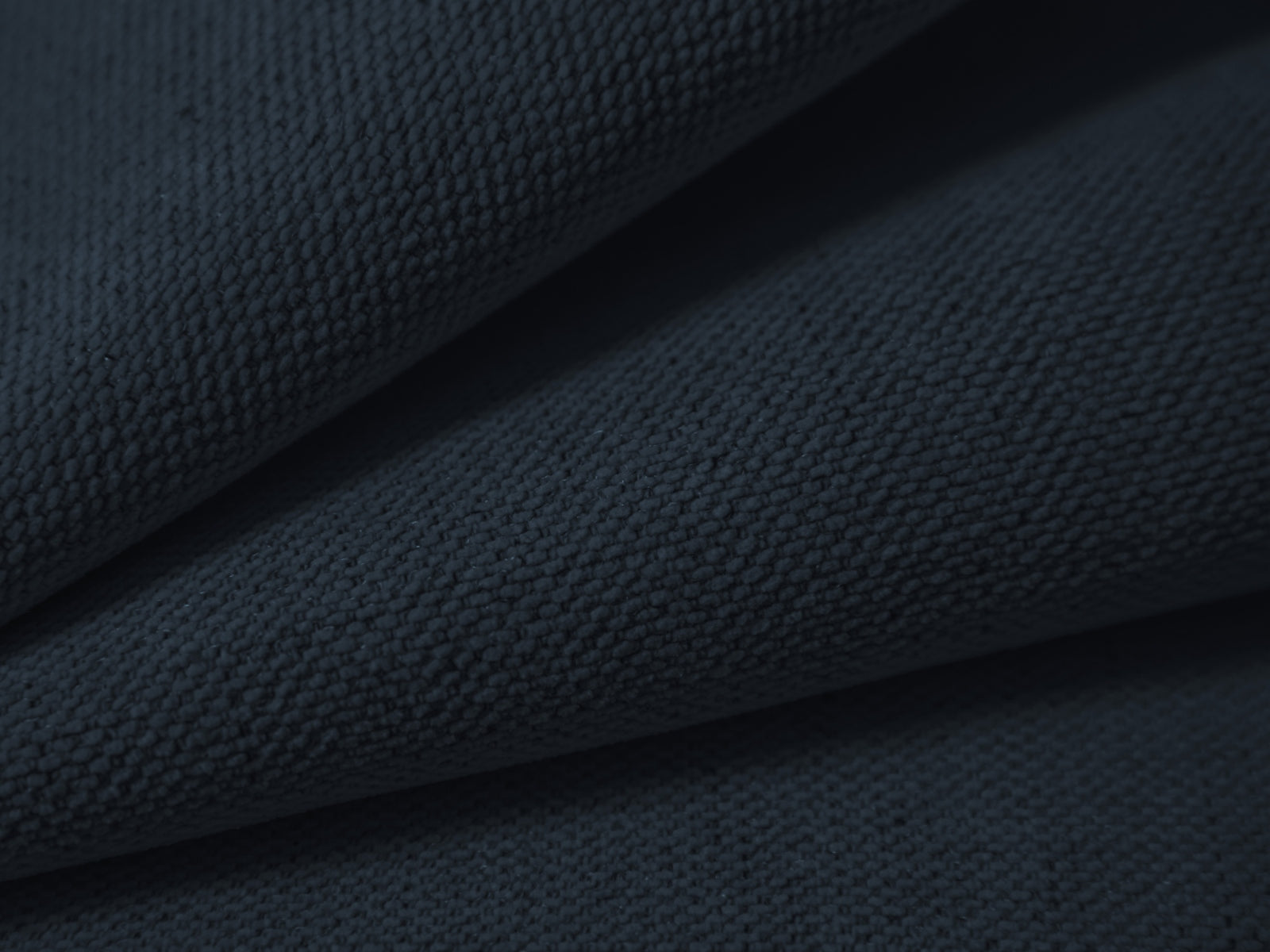 Left-facing 3-seater corner sofa AGAVE navy blue chenille