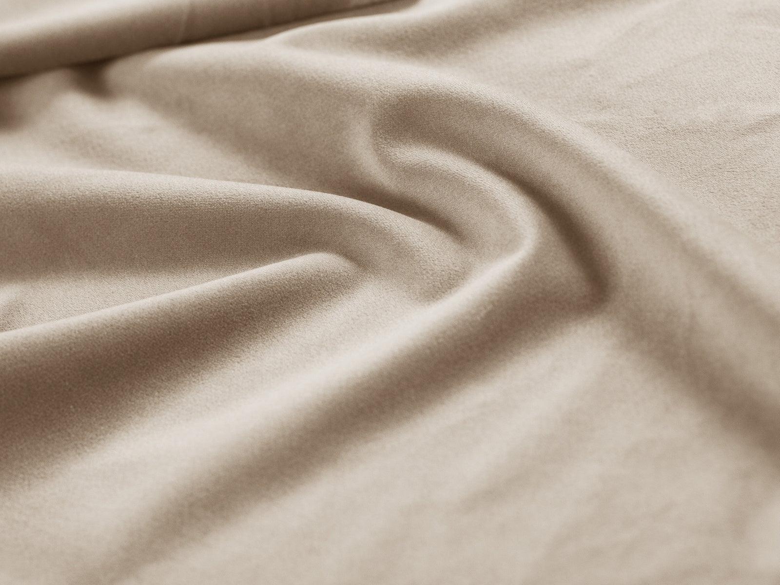 AGAVE light beige velvet 2-seater sofa