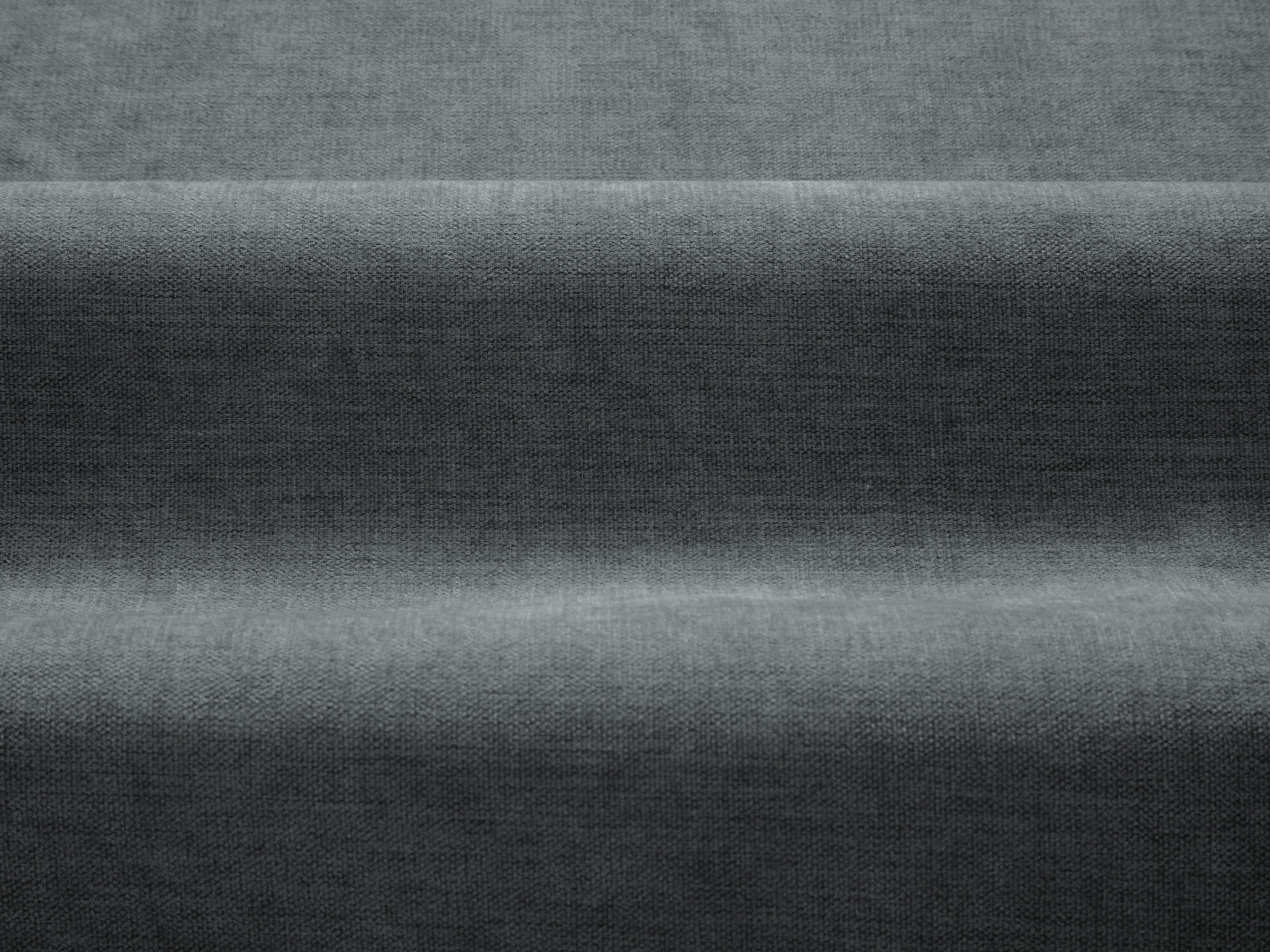 Right-sided corner sofa DAPHNE dark gray chenille