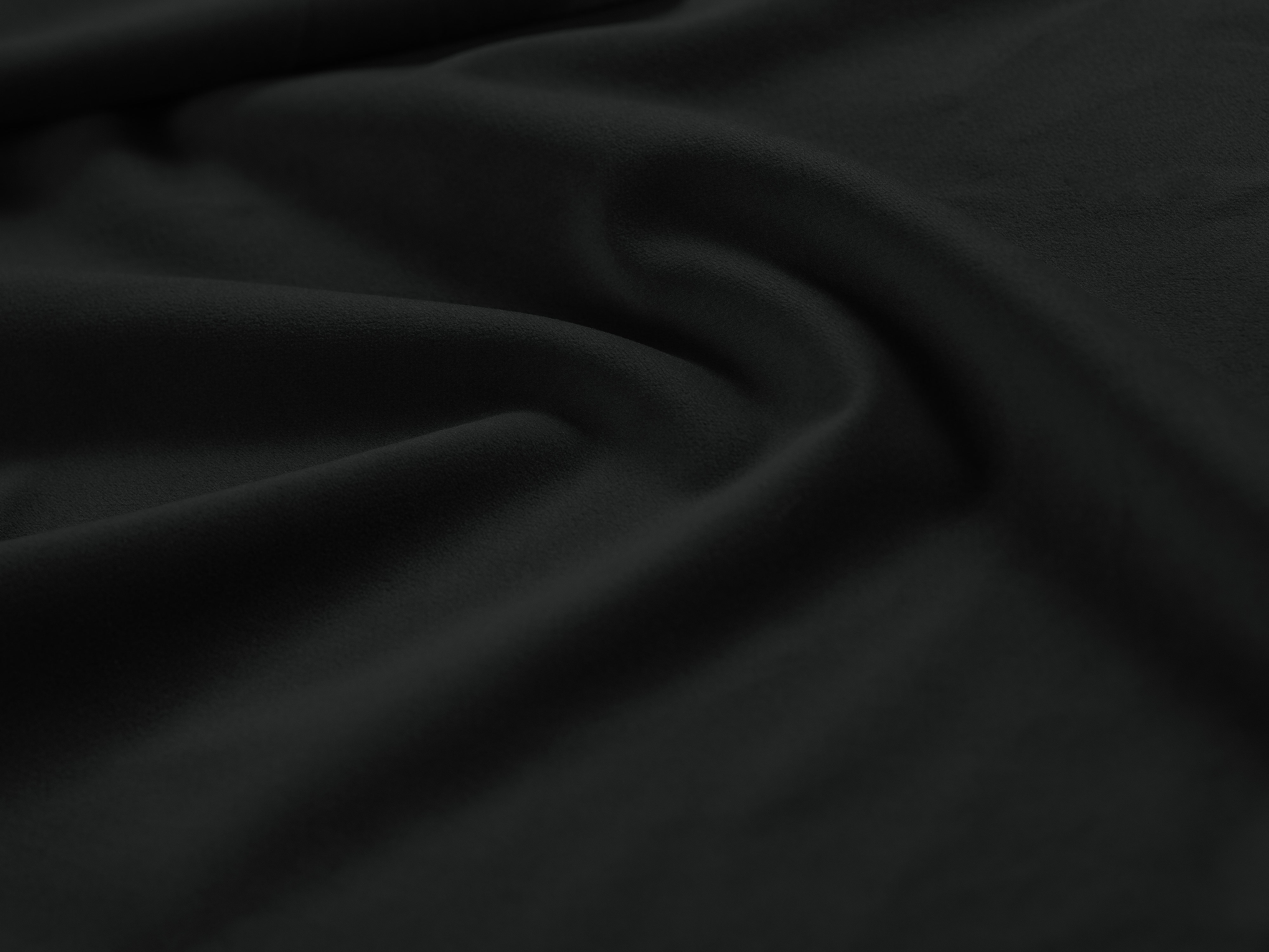 Right-facing velvet corner sofa DAPHNE black