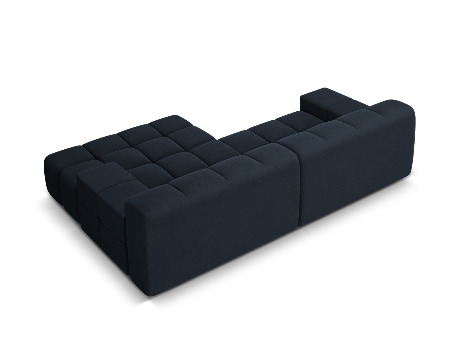 Right-facing 2-seater sofa AGAVE navy chenille