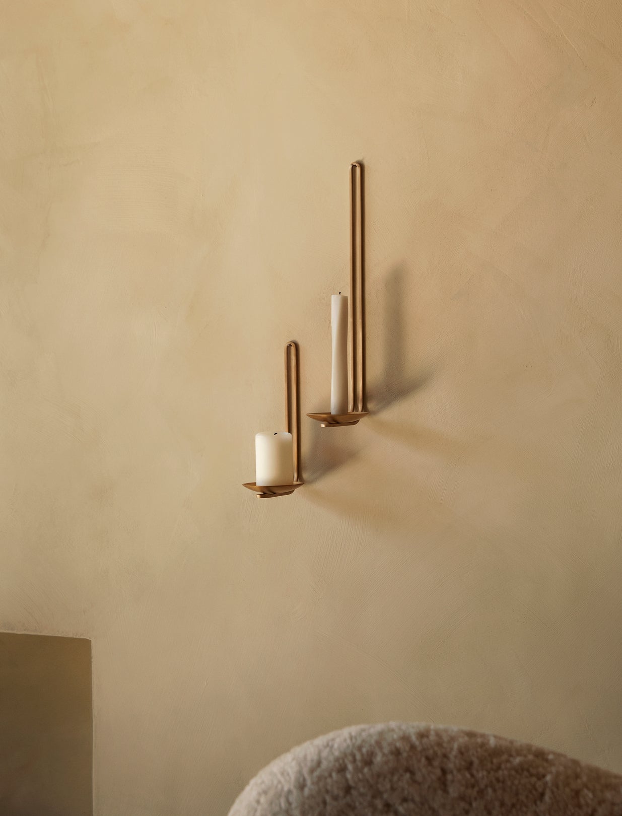 Black wall candle holder CLIP