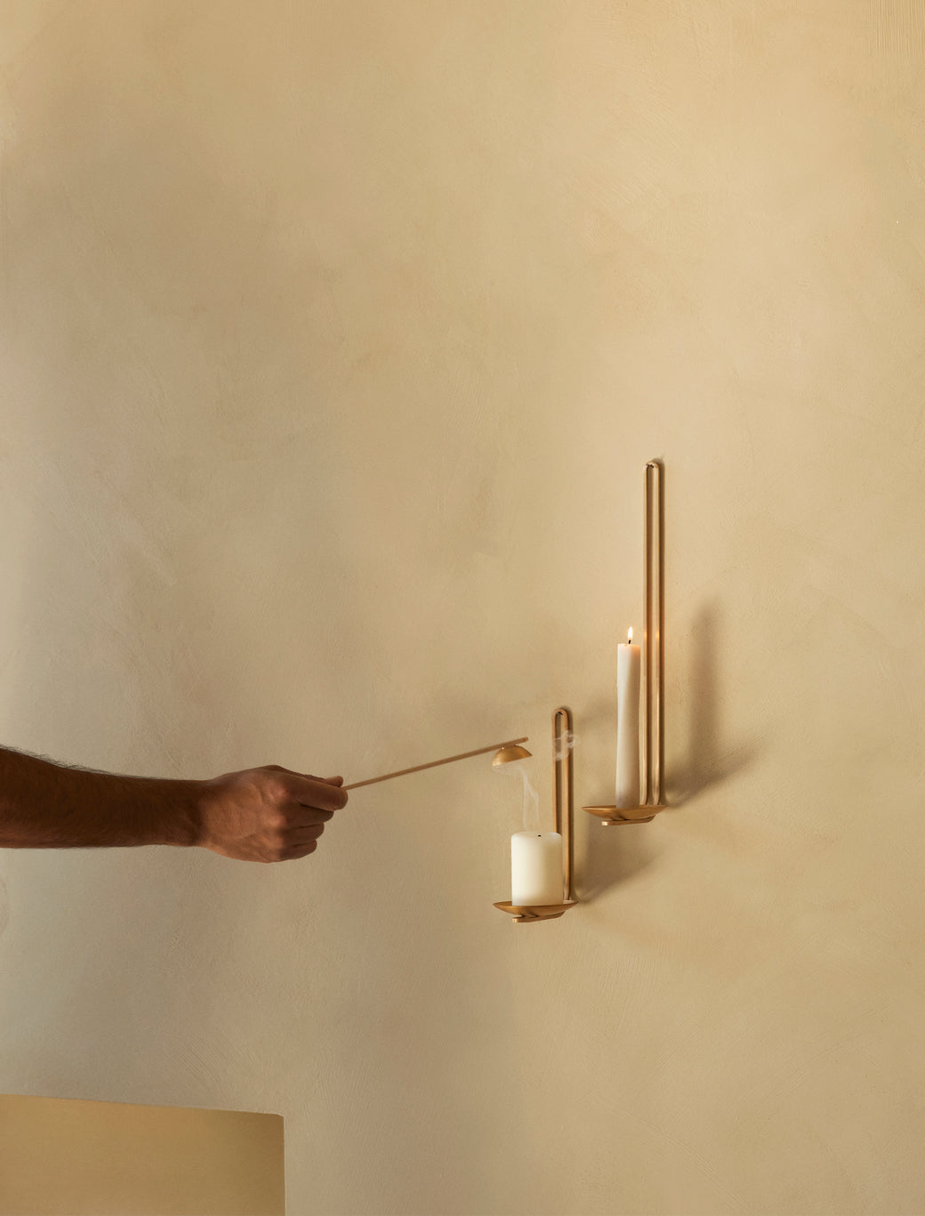 Black wall candle holder CLIP