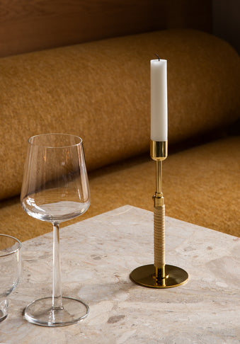 DUCA Candle Holder in Bronzed Brass
