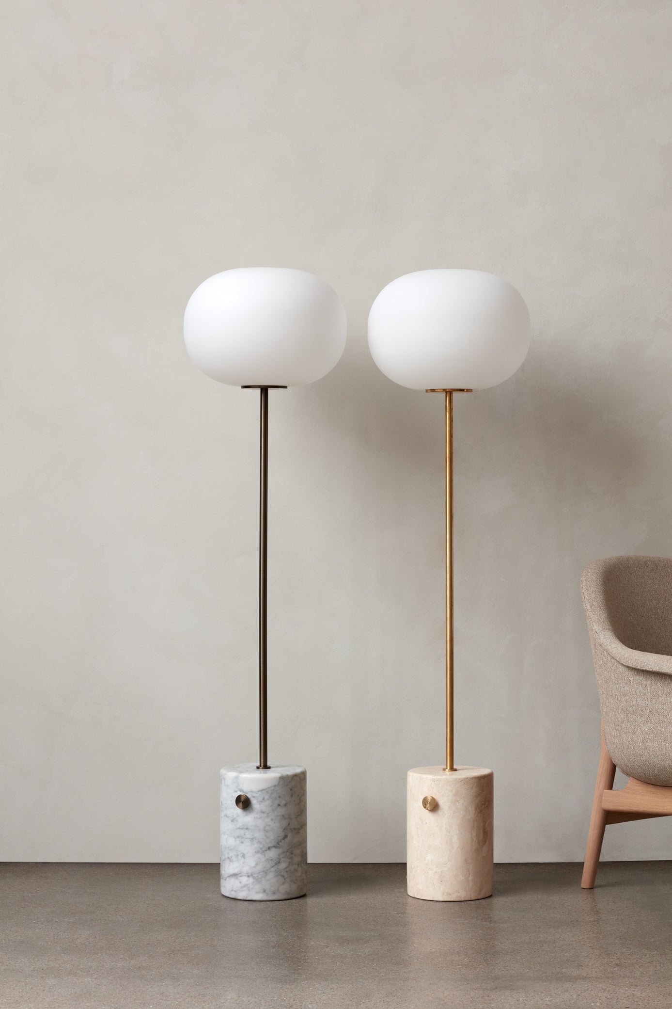 Stehlampe JWDA weißer Marmor