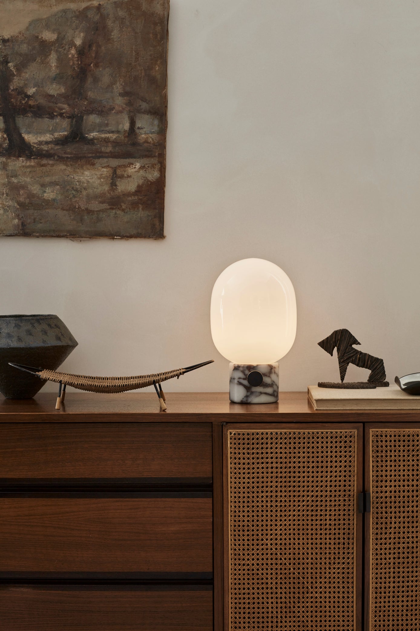 Tischlampe JWDA weißer Marmor
