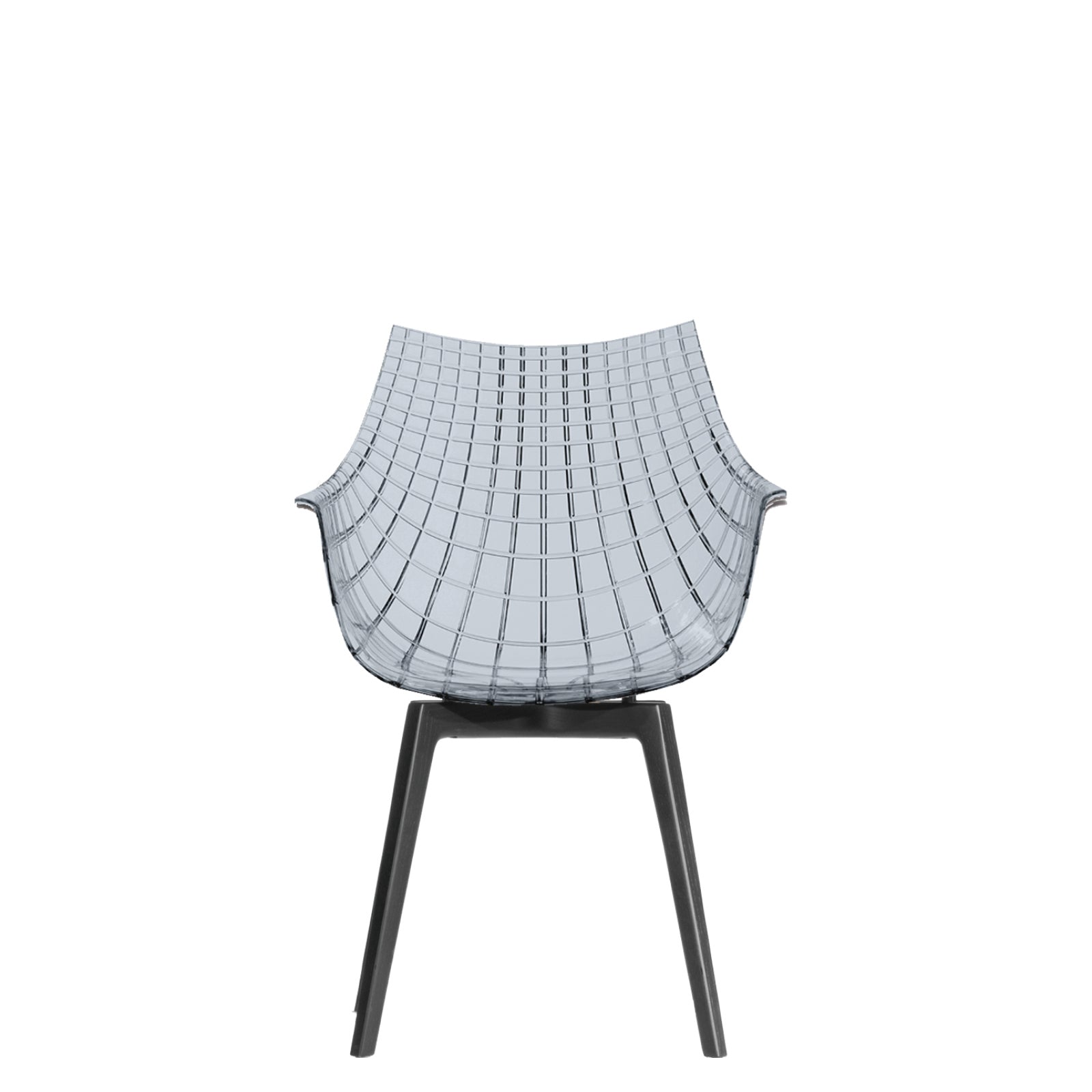 Meridiana chair smoked with black ash base