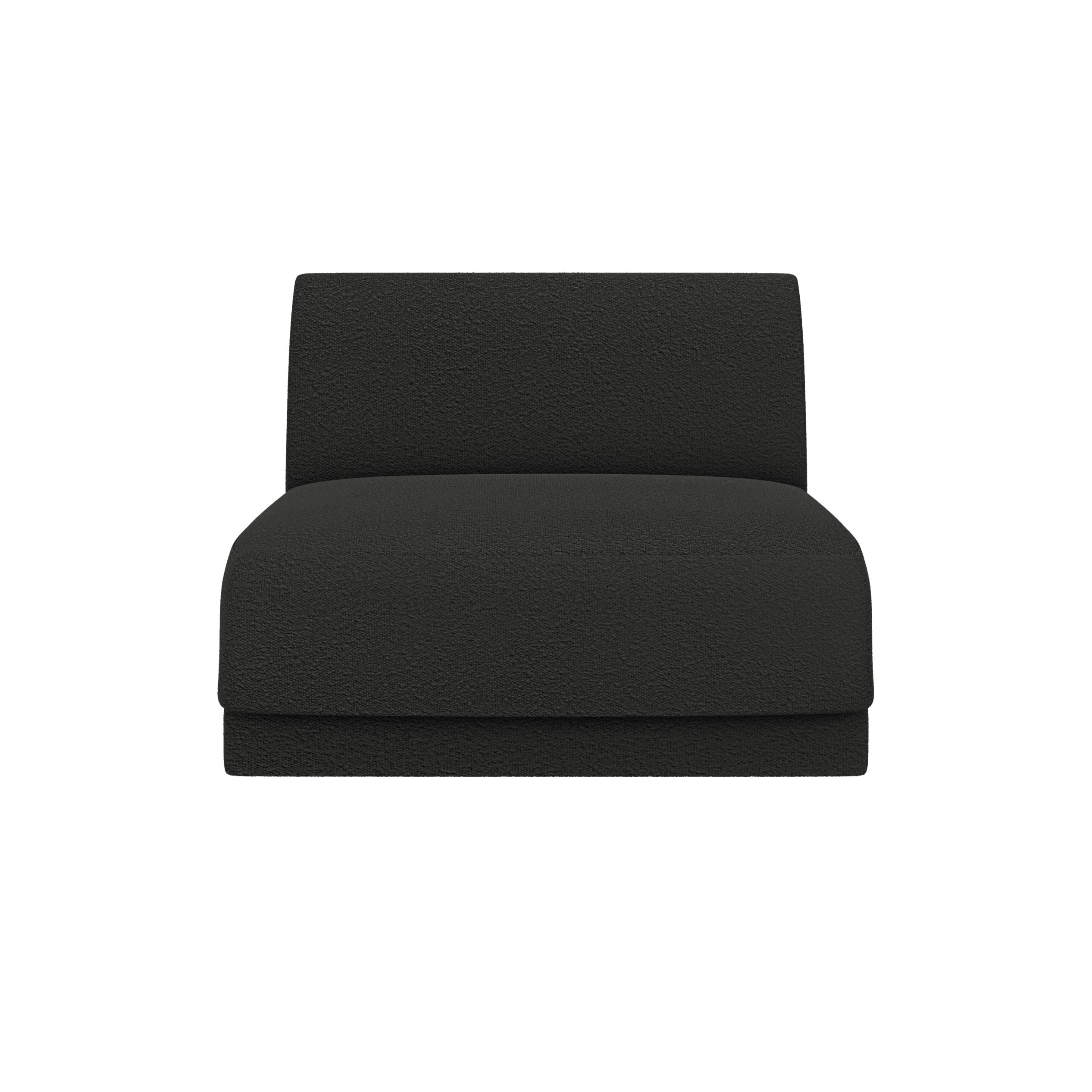 Sessel / Modul MILEY schwarzes Boucle