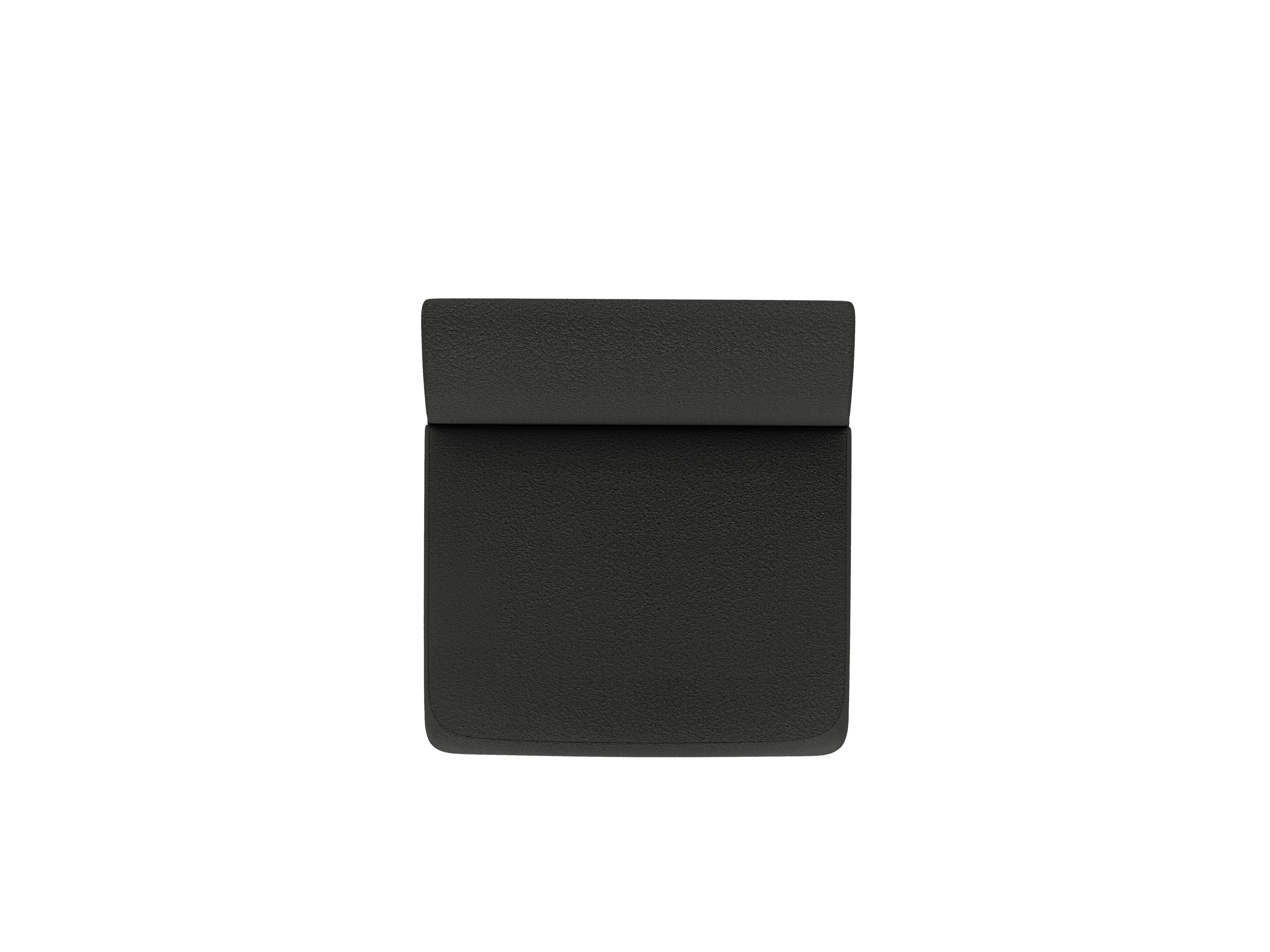 Sessel / Modul MILEY schwarzes Boucle