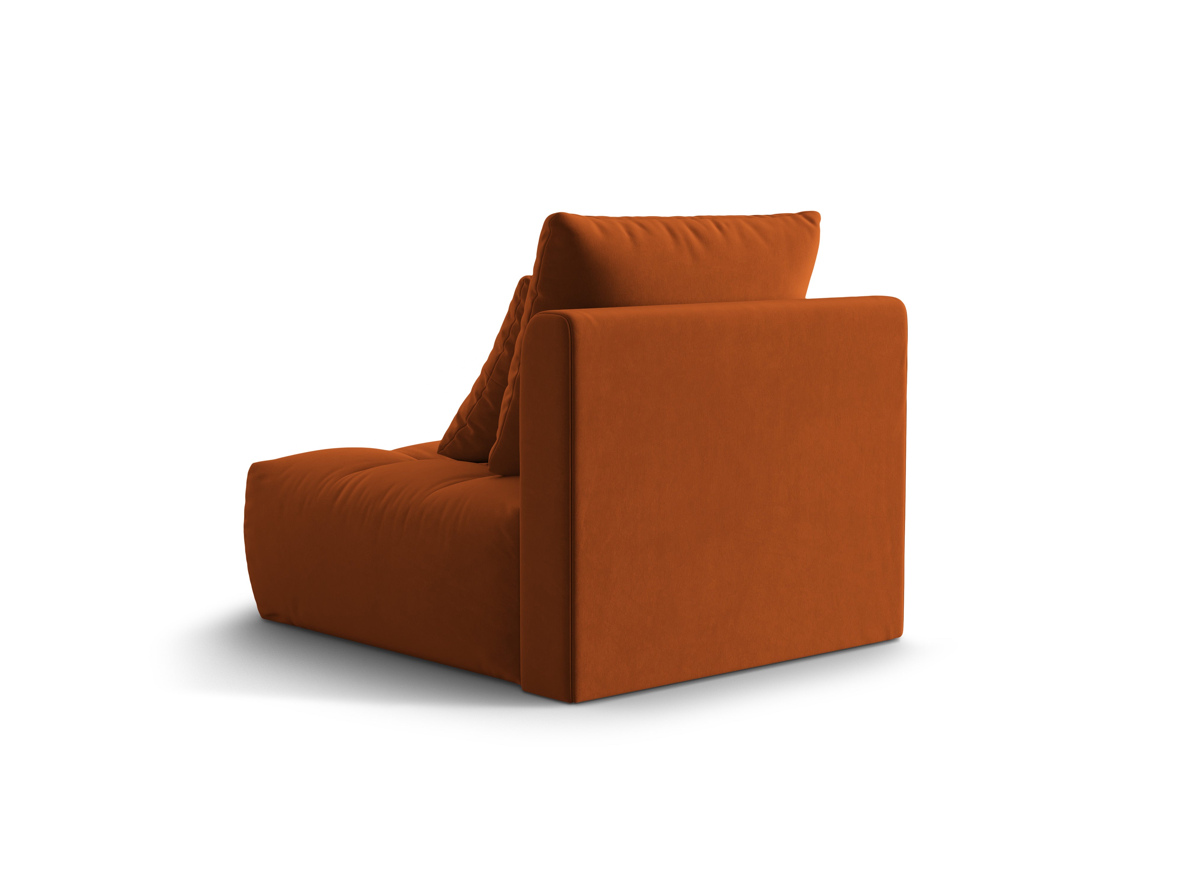 Fotel / moduł aksamitny BLOOM terracotta