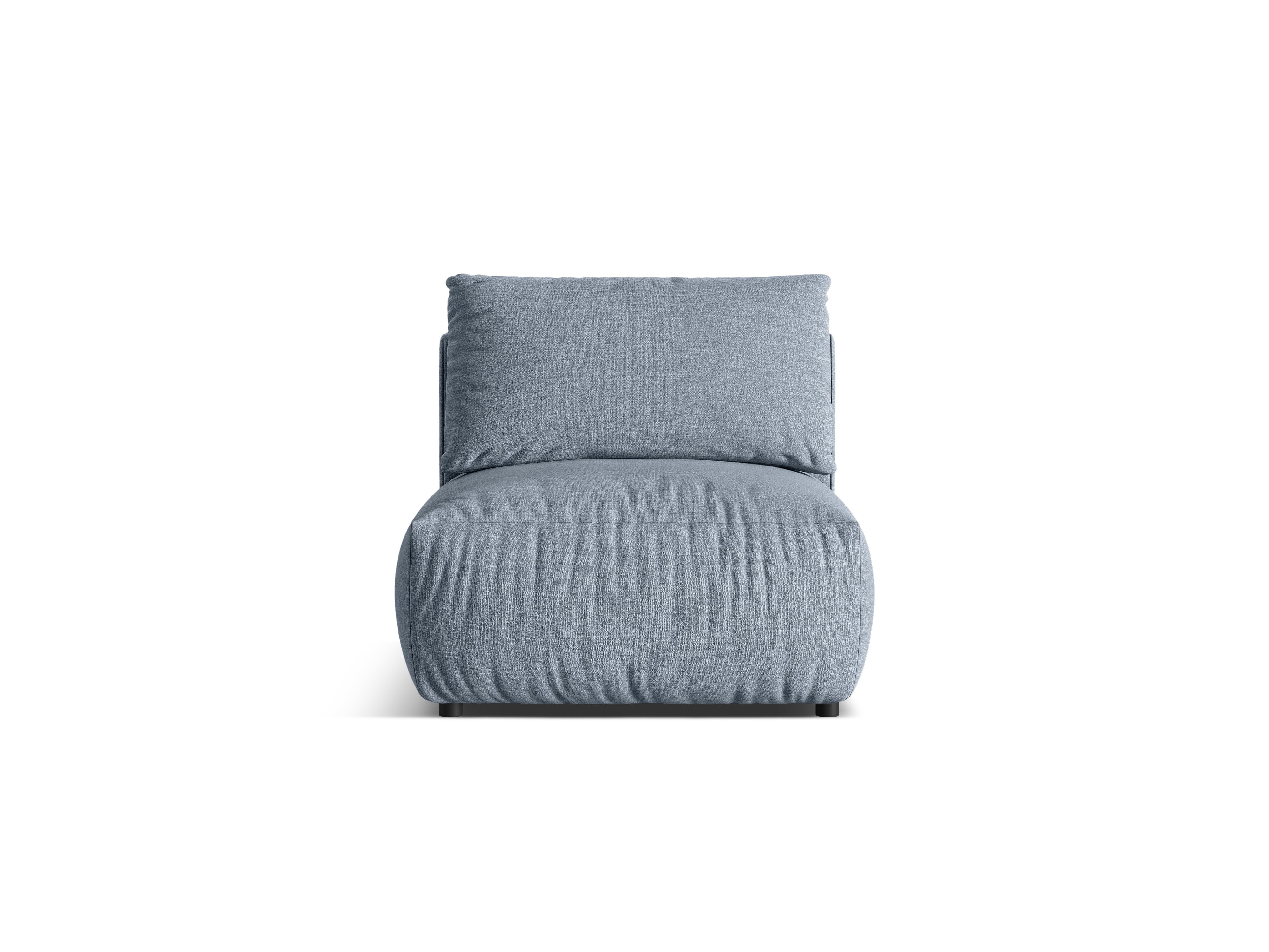 CHRIS Modular Sofa - Light Blue Chenille Center Element