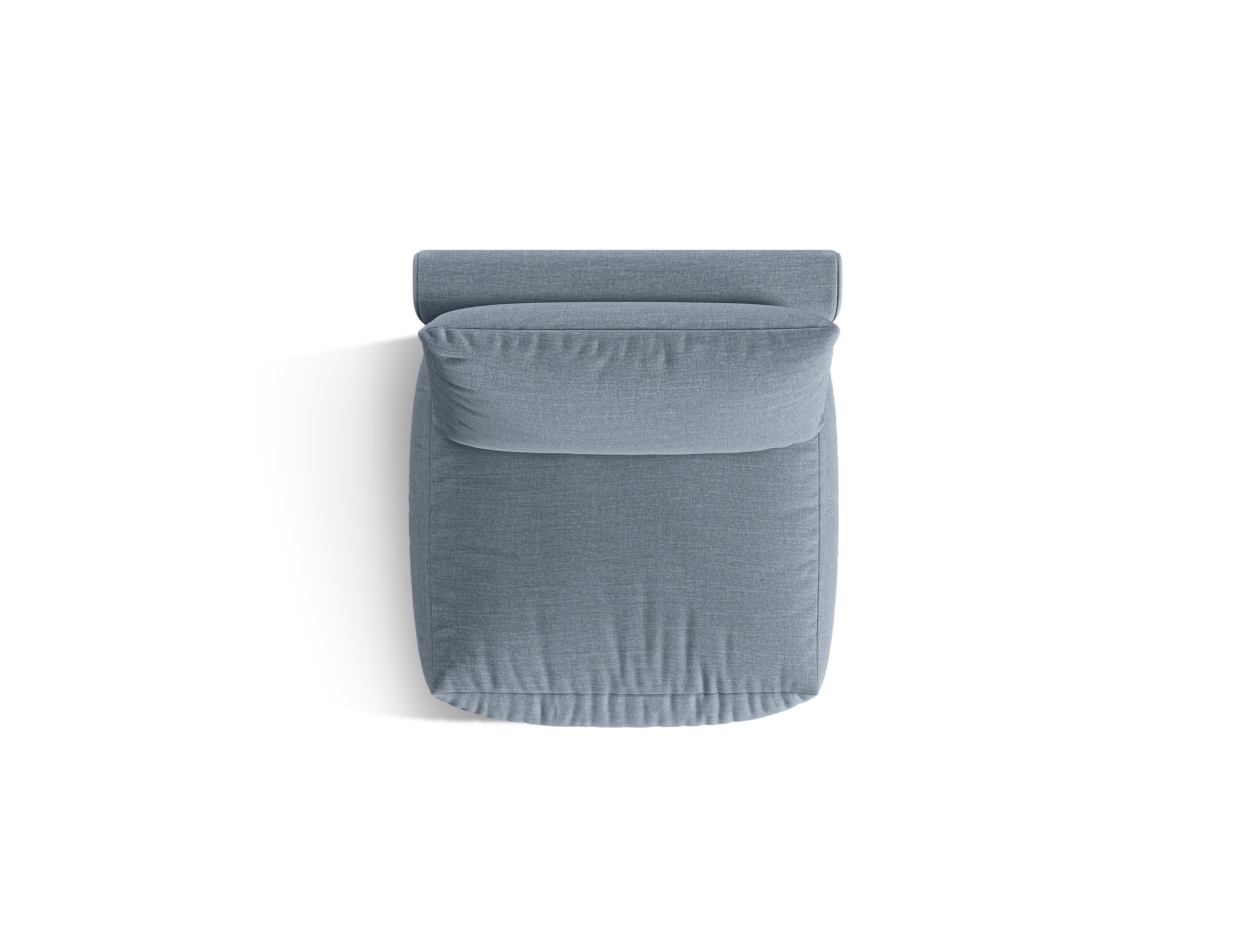 CHRIS Modular Sofa - Light Blue Chenille Center Element