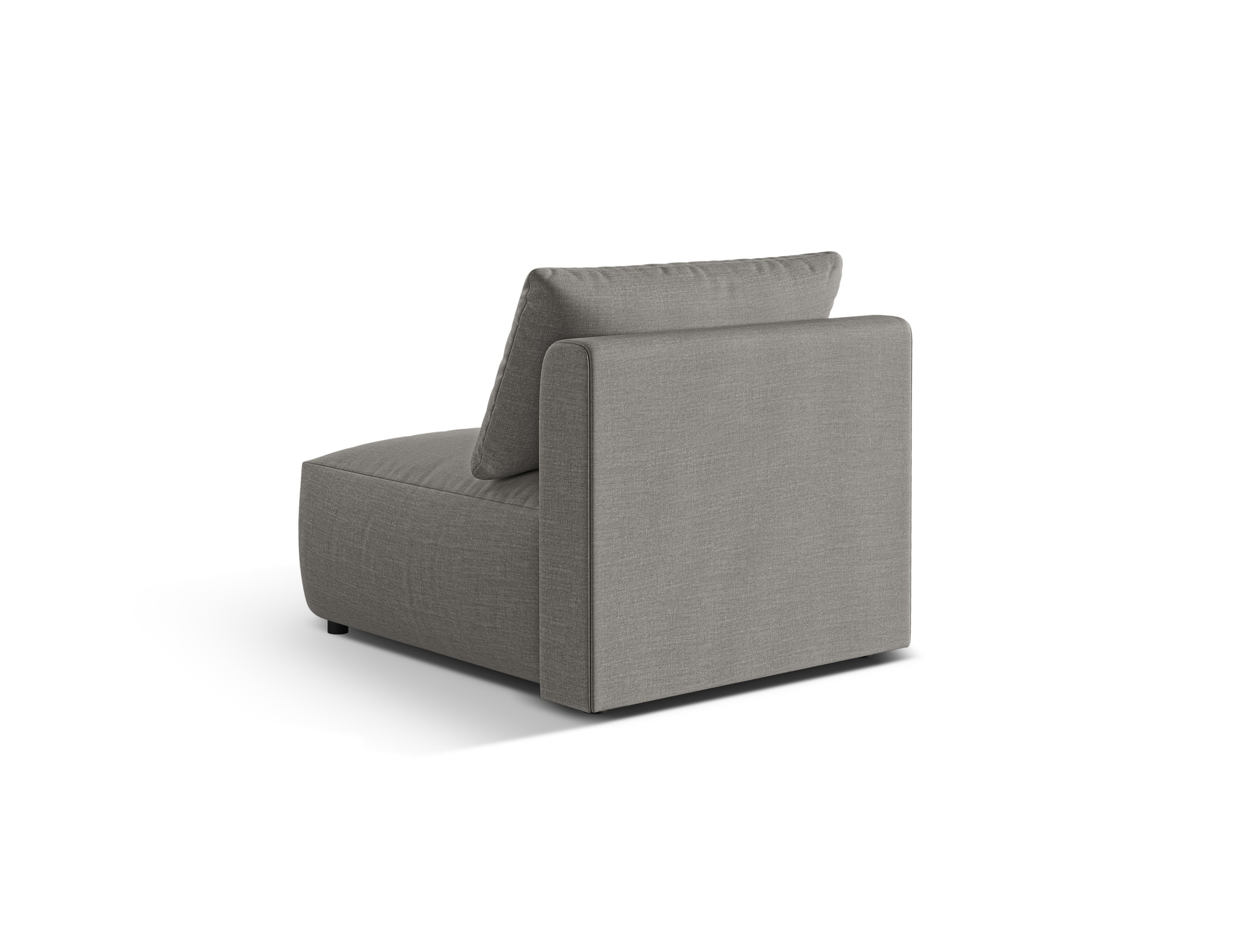 Modulares Sofa CHRIS - mittleres Element graues Chenille